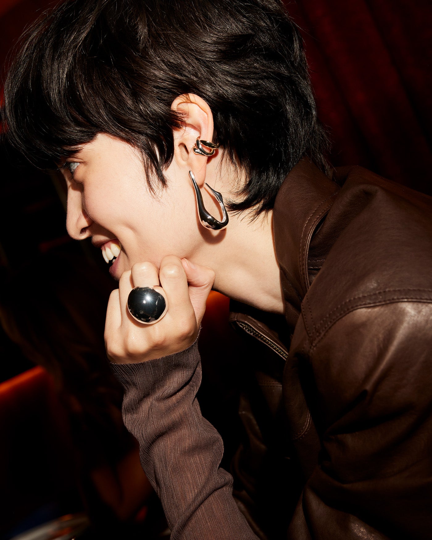 Jenny Bird Colette Medium Silver Hoop Earrings For Women