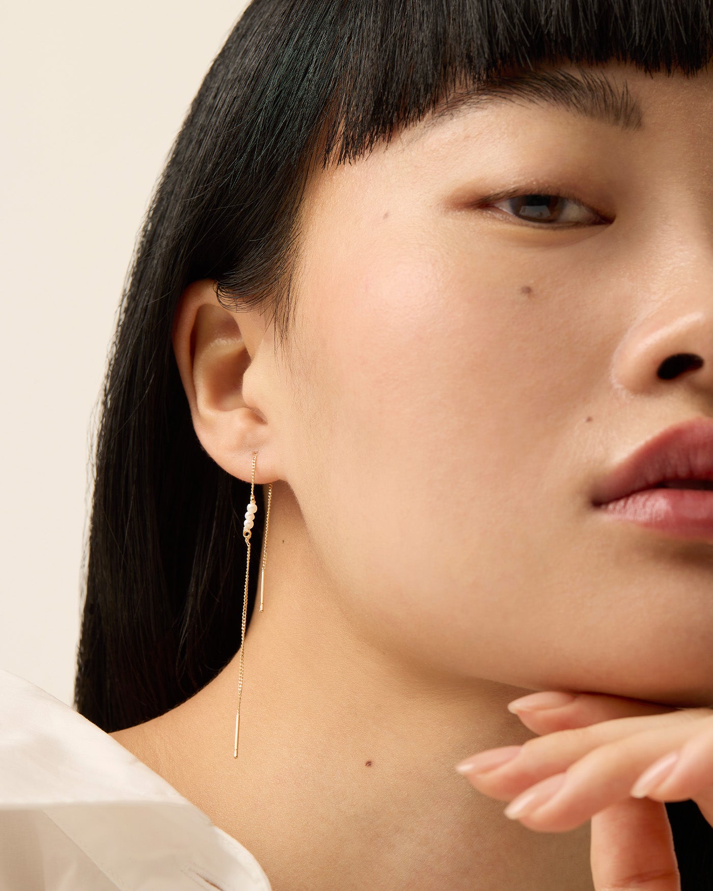 Delphine Threader Earring and Stud Set