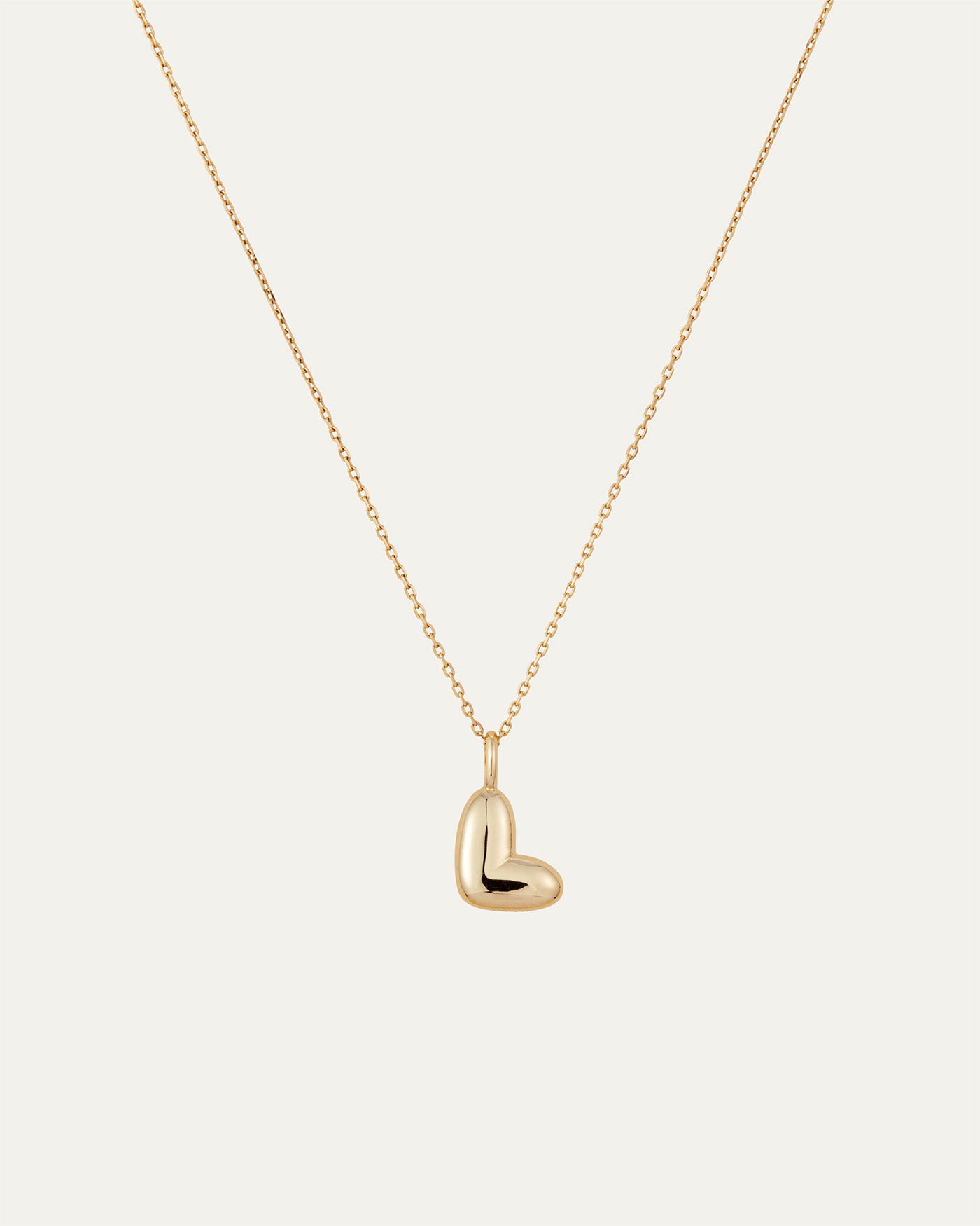 14K Gold Bubble Letter Necklace - L | JENNY BIRD