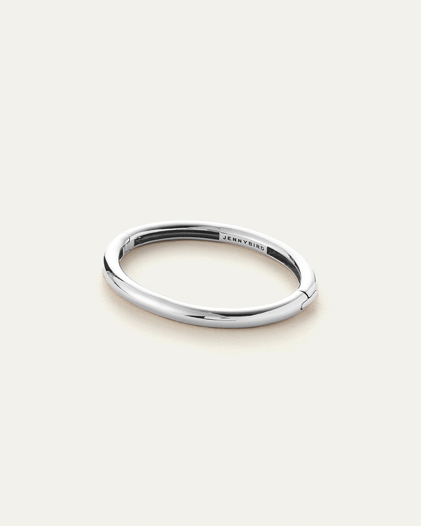 Jenny Bird Gia Silver Waterproof Hinged Bangle Bracelet For Women