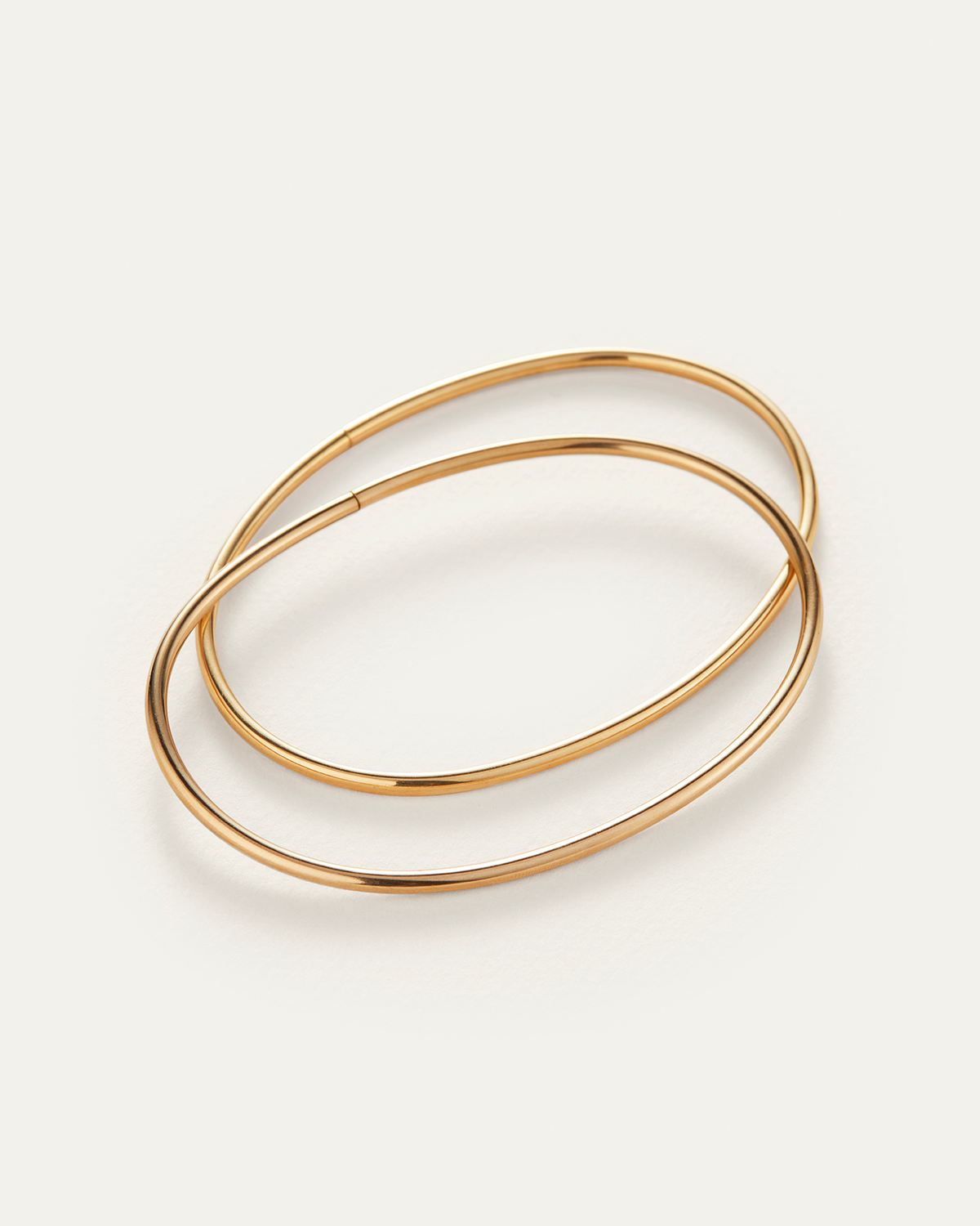 The Dane Anklet Stack - Gold | Gold Waterproof Ankle Bangles