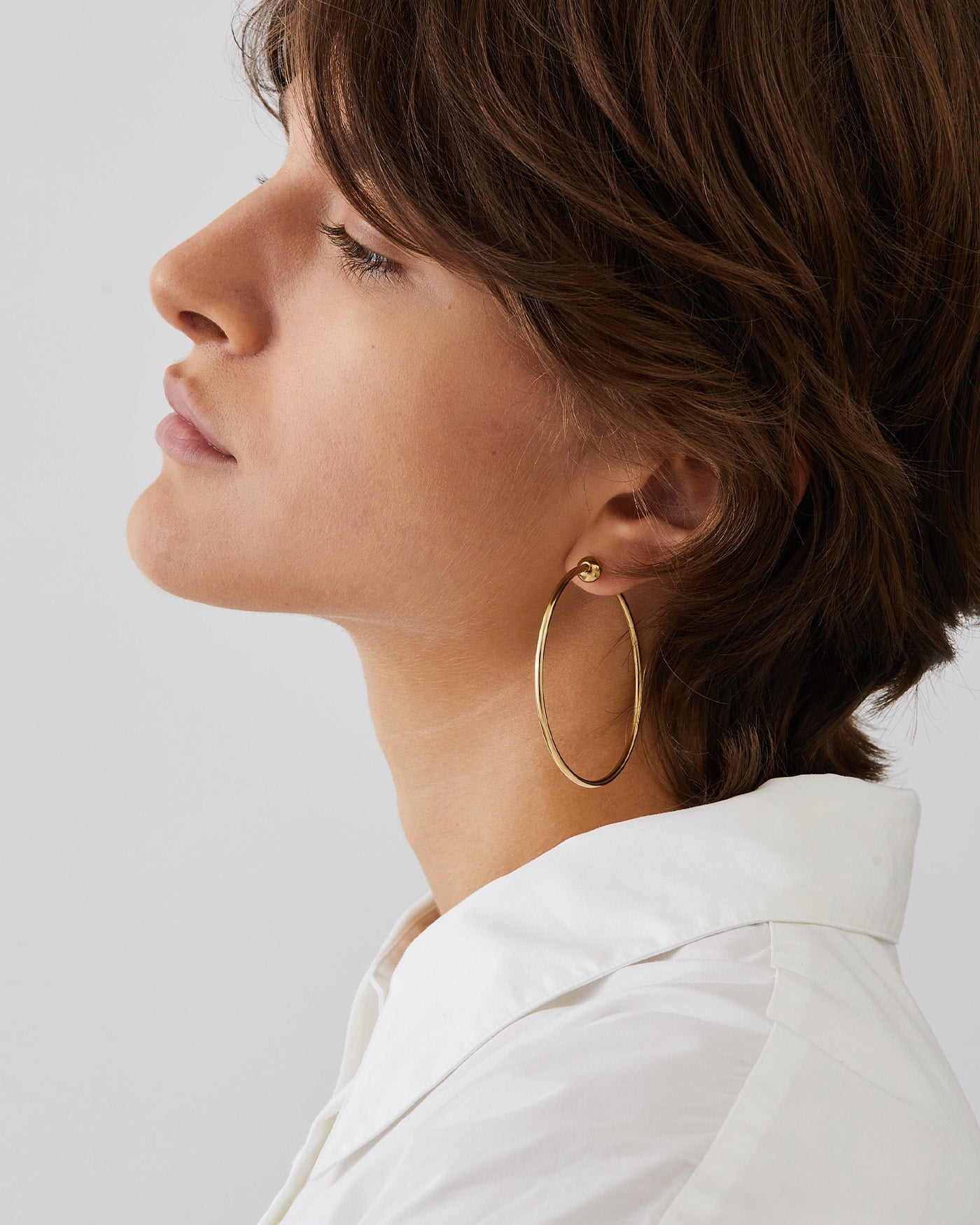 Jenny Bird Icon Medium Waterproof Gold Hoop Earrings For Women