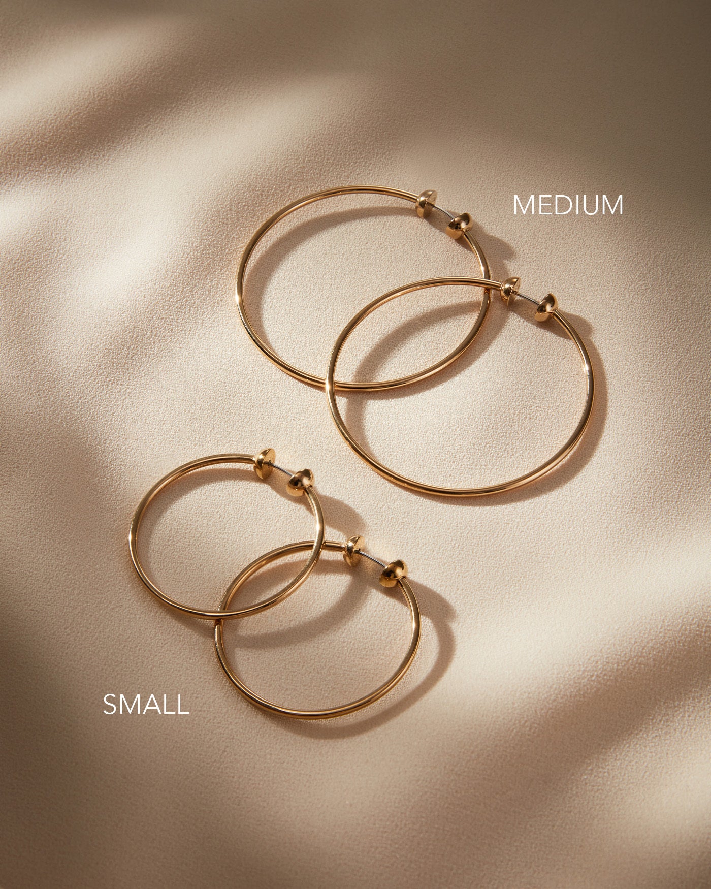 Jenny Bird Icon Medium Waterproof Gold Hoop Earrings For Women