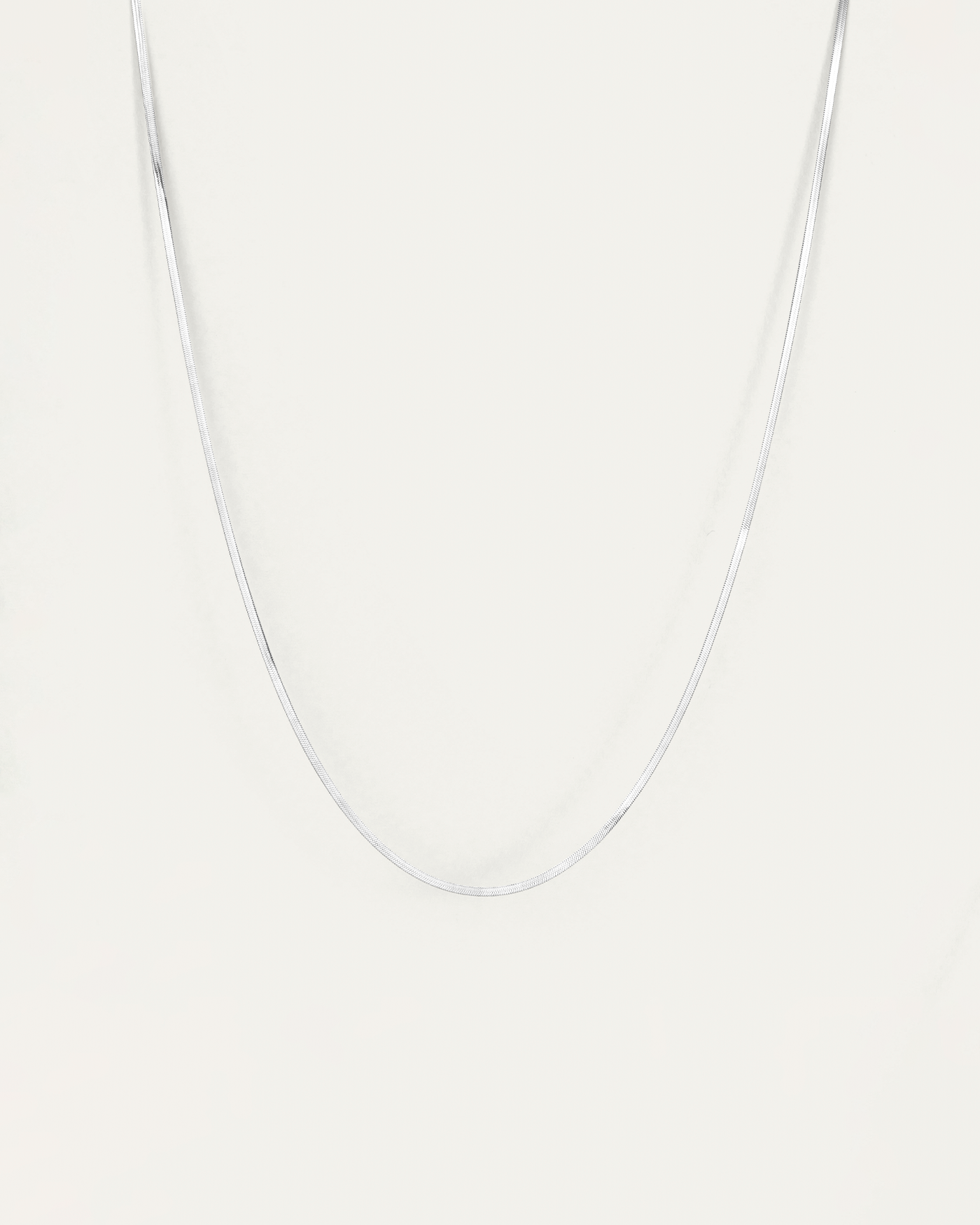 Zeina Slim Chain - Silver | JENNY BIRD