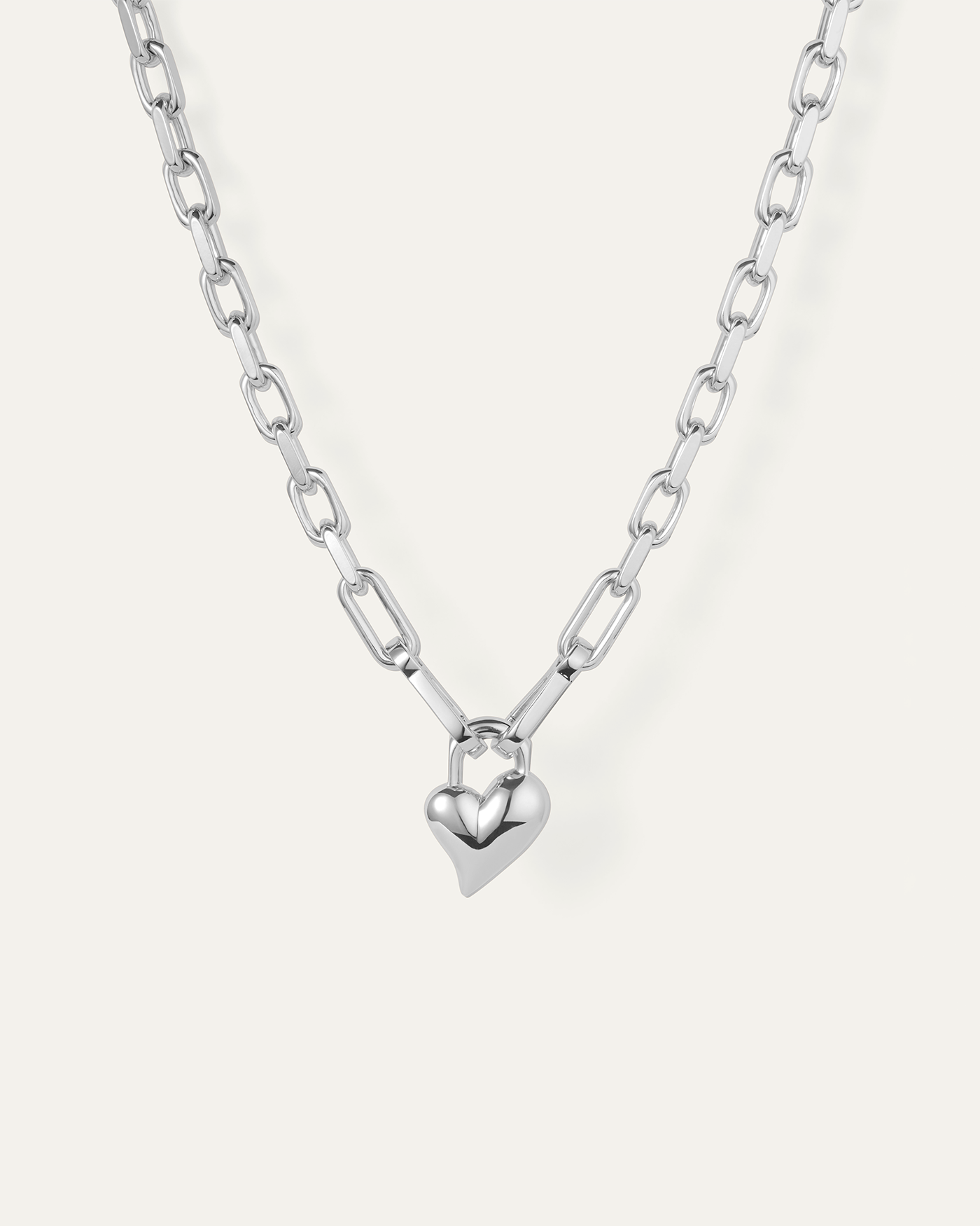 ネックレス・ペンダント Heart Padlock Necklace Padlock Heart Pendant Necklace - Gold | JENNY BIRD