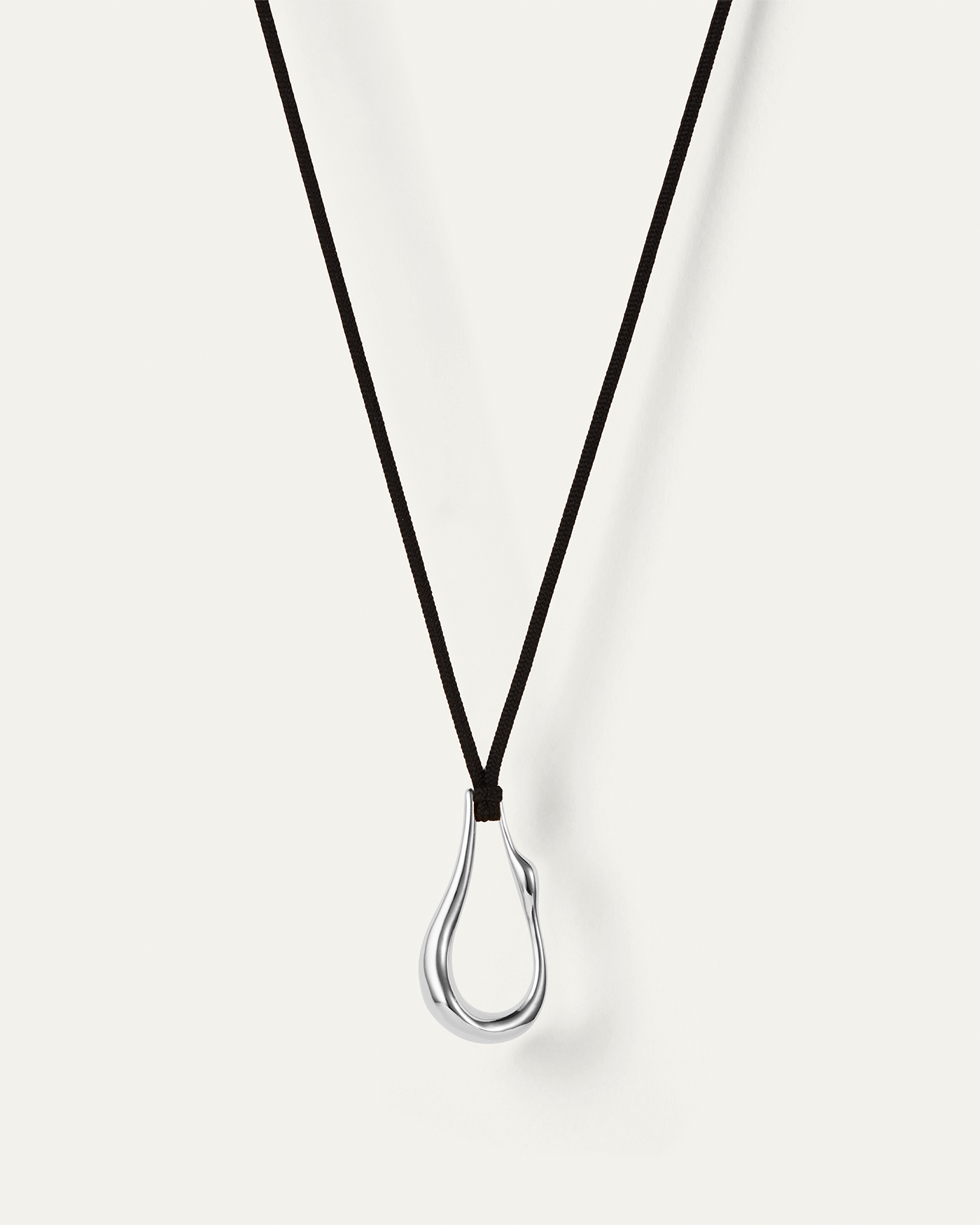 Egret Rope Necklace | Silver Rope Necklace | JENNY BIRD