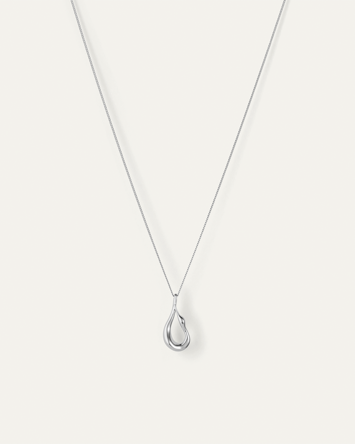 Mini Egret Pendant Necklace | Small Silver Pendant Necklace