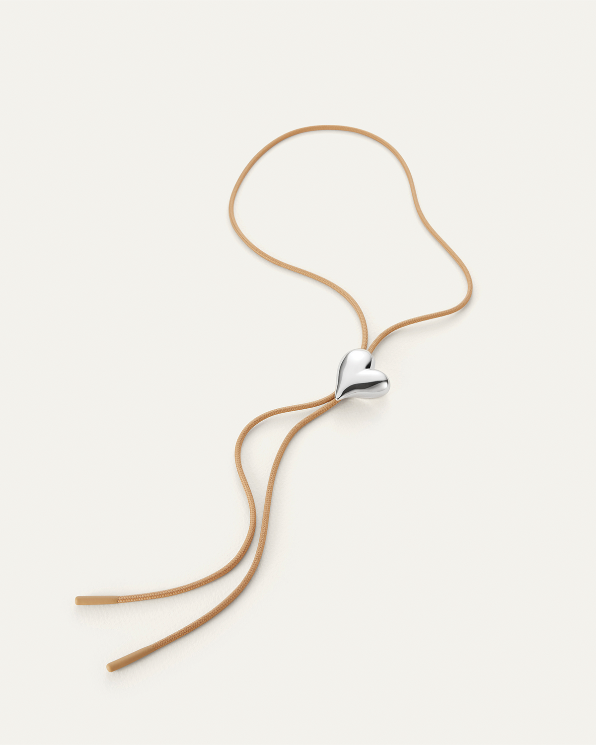 Art Heart Bolo Tie | Silver Bolo Necklace | JENNY BIRD