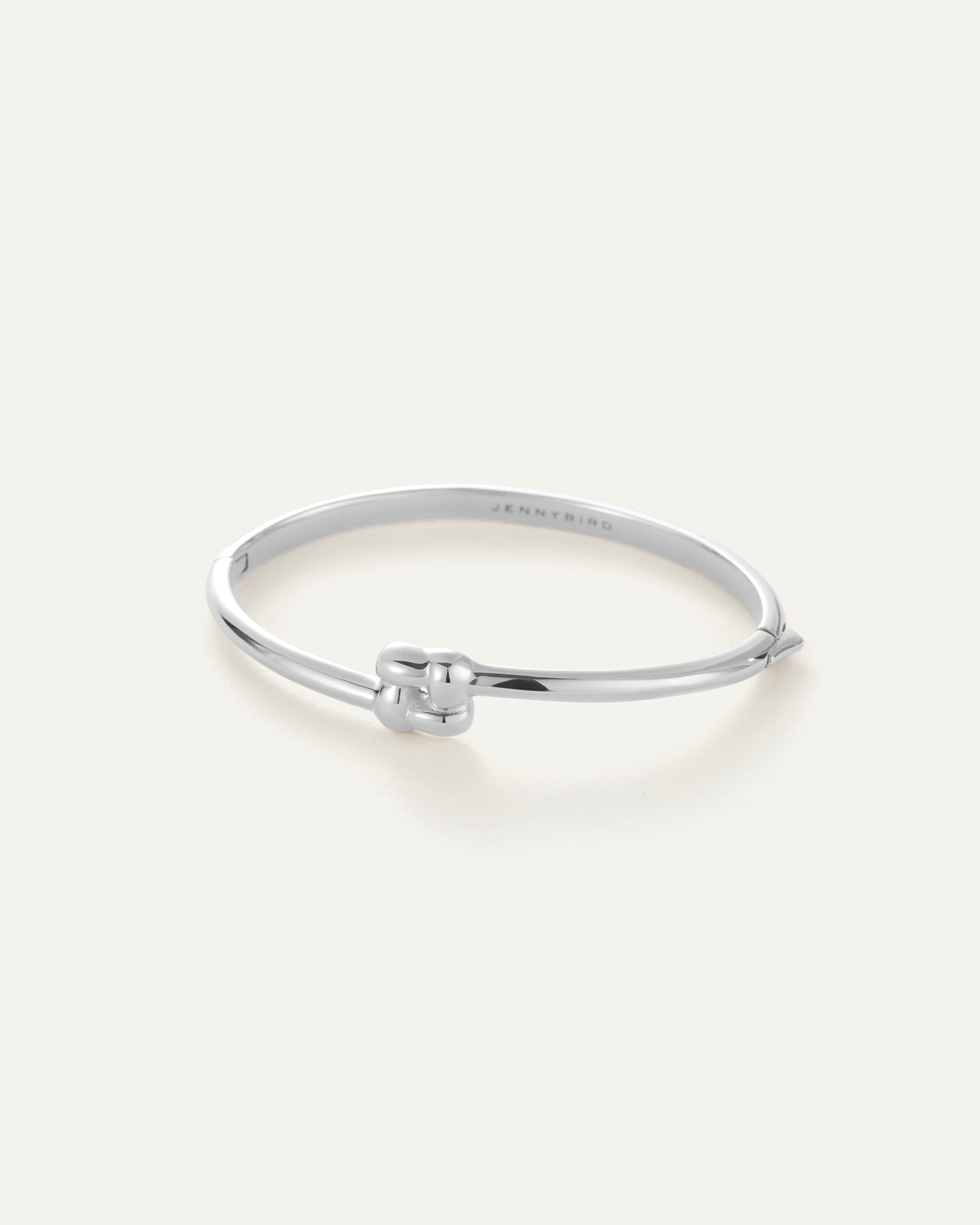 Slim Woven Square Bangle | Skinny Silver Bangle Bracelet | JENNY BIRD