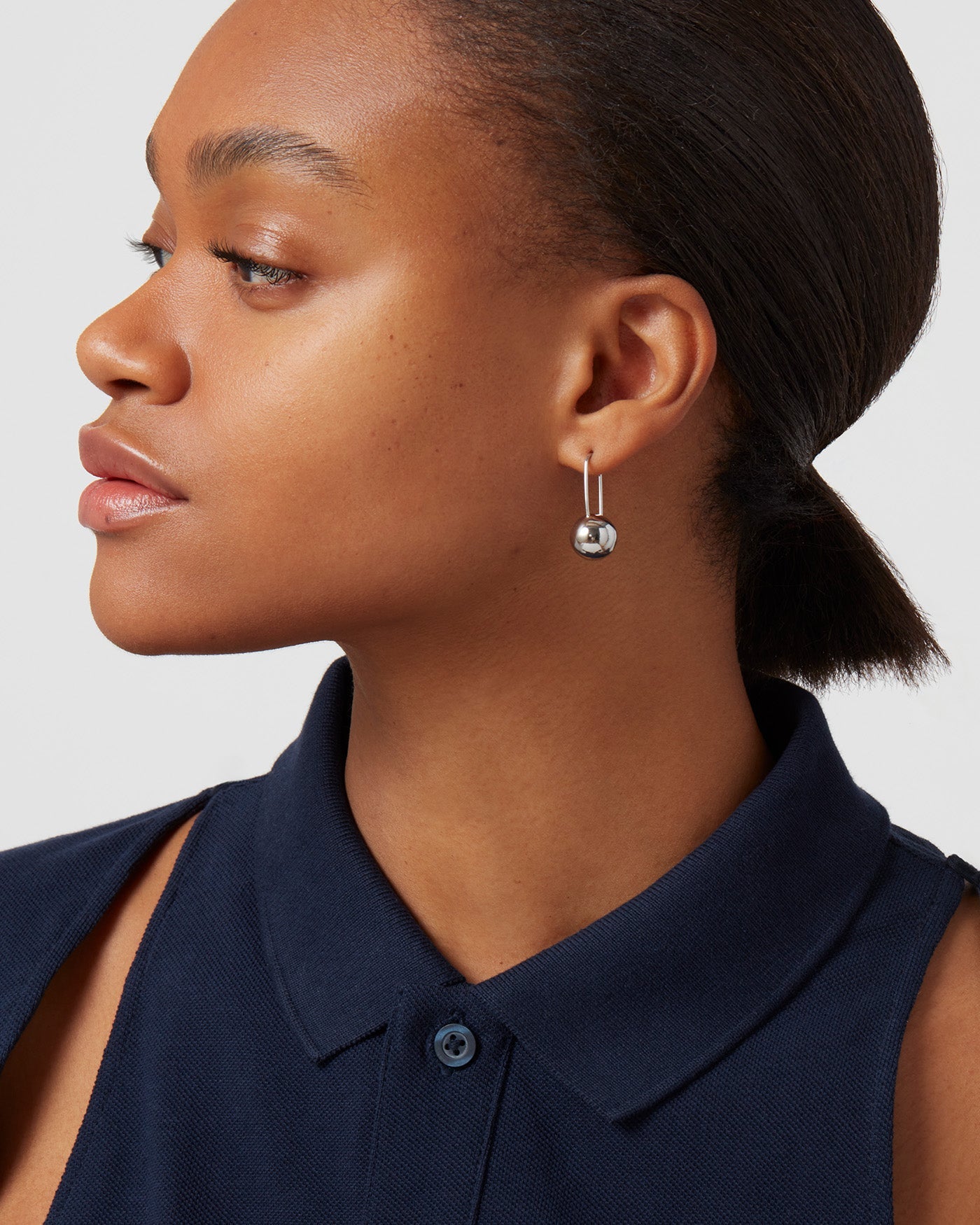 Jenny Bird Celeste Silver Hinged Drop Earrings For Women