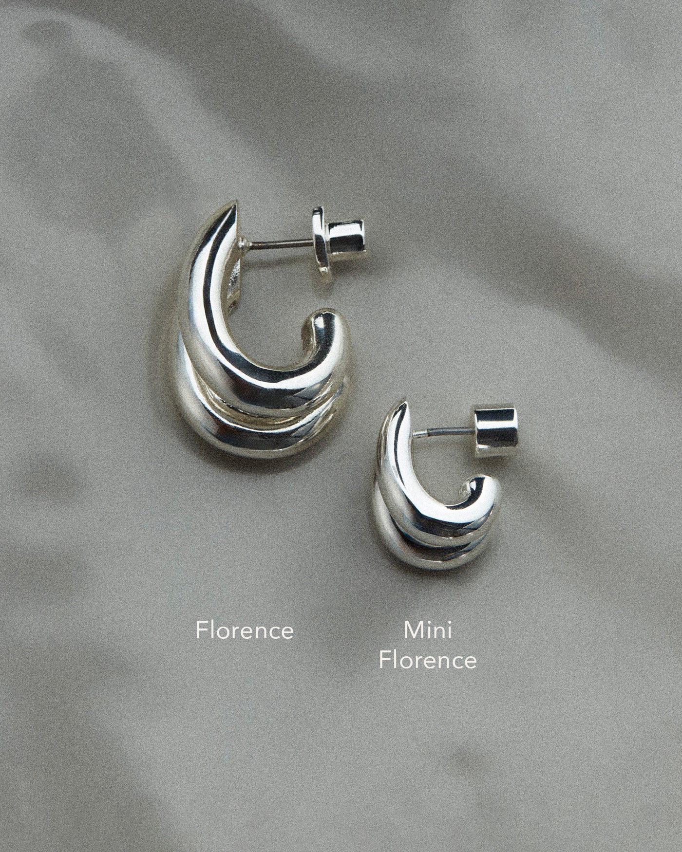 Jenny Bird Mini Florence Silver Huggie Hoop Earrings For Women