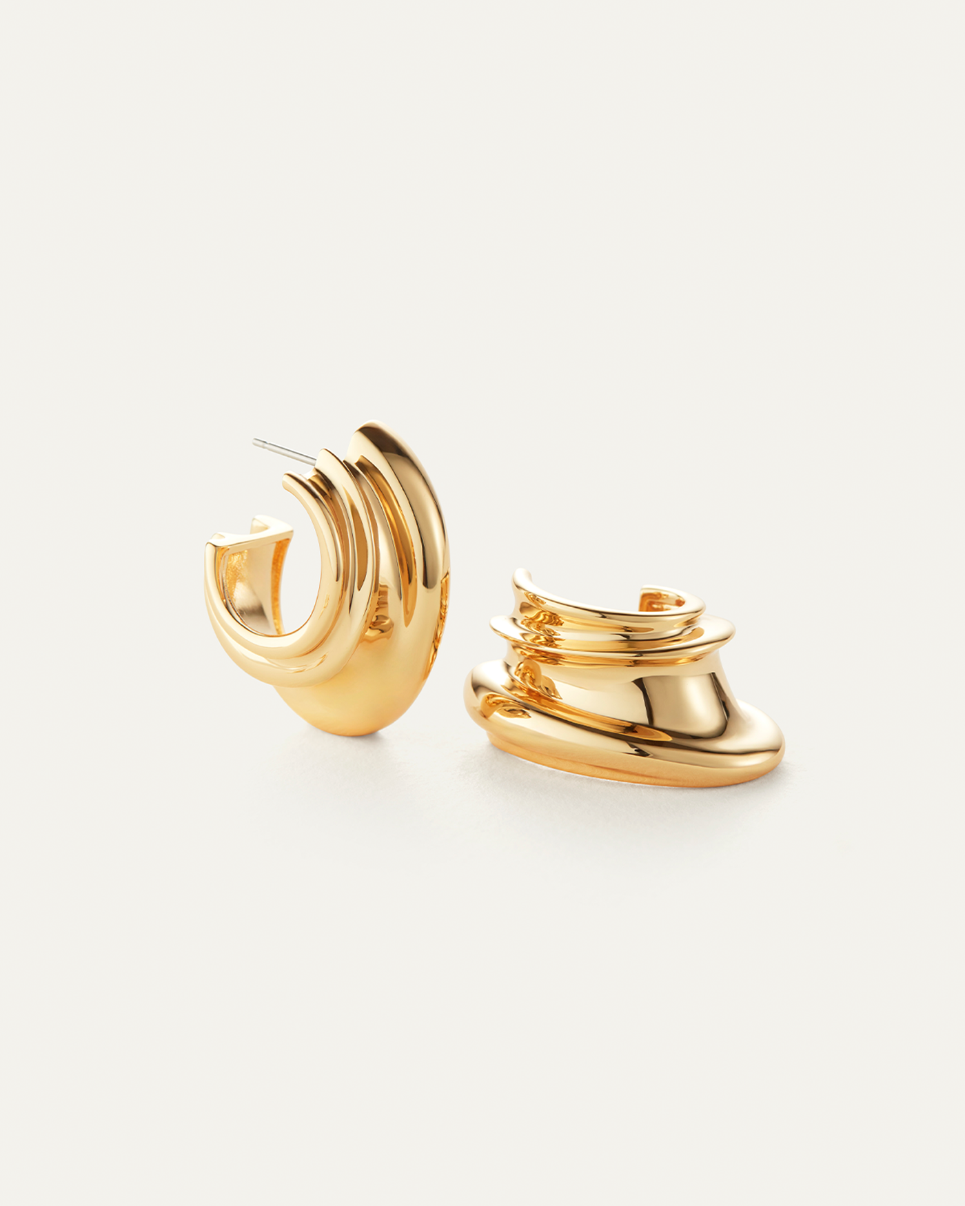 Leona Hoop Earrings | Gold Statement Hoops | JENNY BIRD