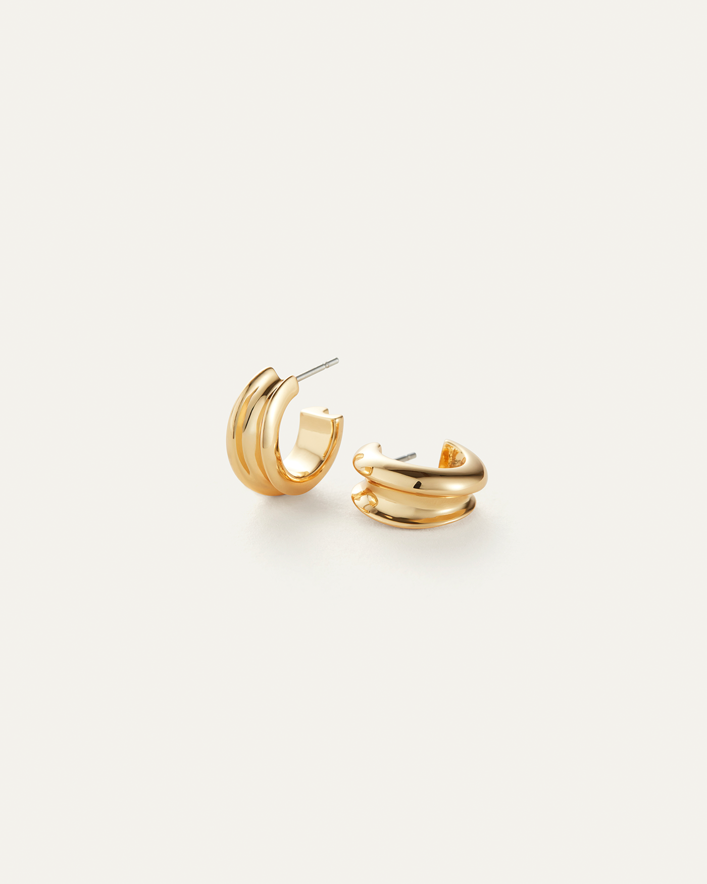 Mini Lennon Hoop Earrings | Small Gold Hoops | JENNY BIRD