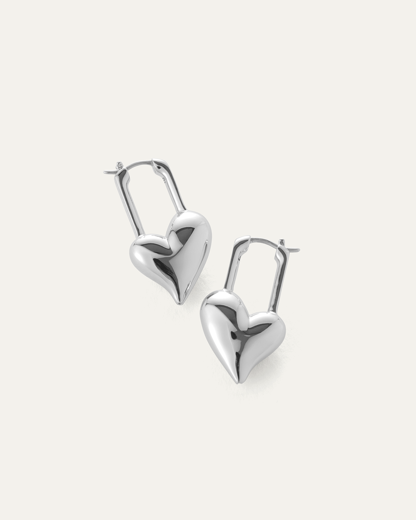 JENNY BIRD パドロックハートミニピアス Padlock Heart Earrings | Gold Hoop Earrings | JENNY BIRD