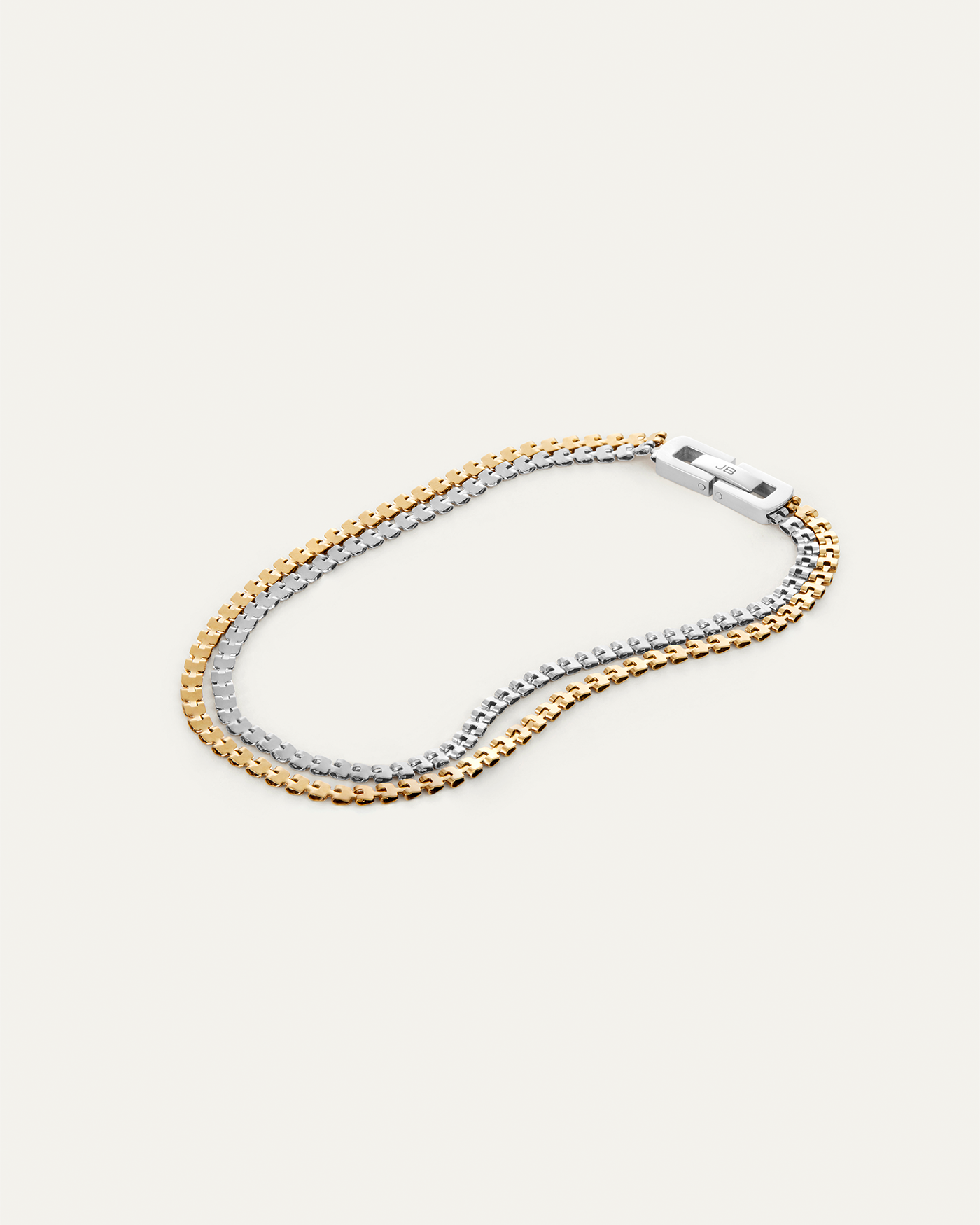 Double Amalfi Anklet | Gold and Silver Waterproof Stacked Anklet