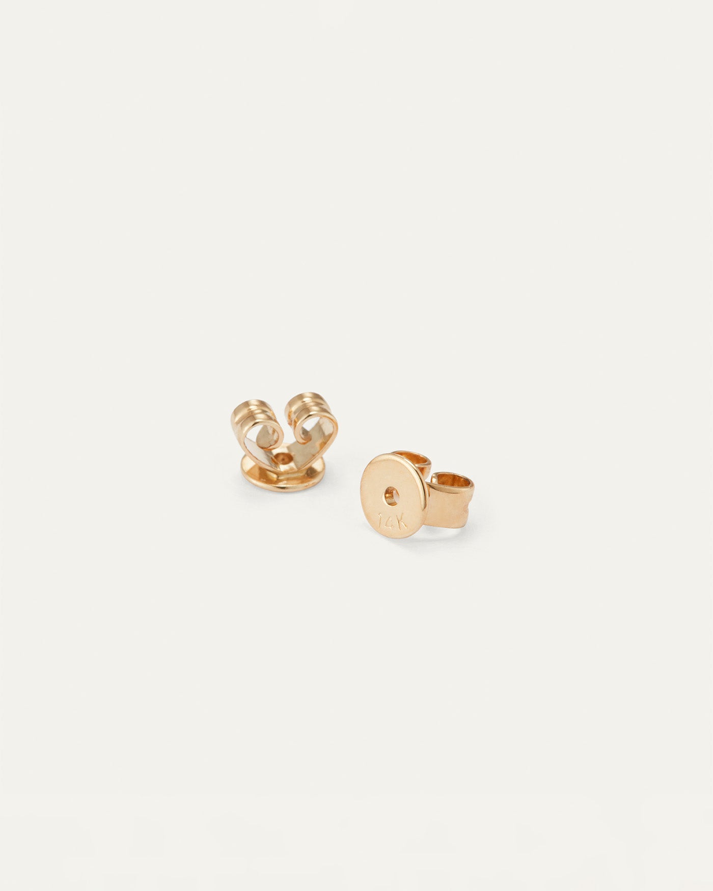 14K Gold White Sapphire Stud