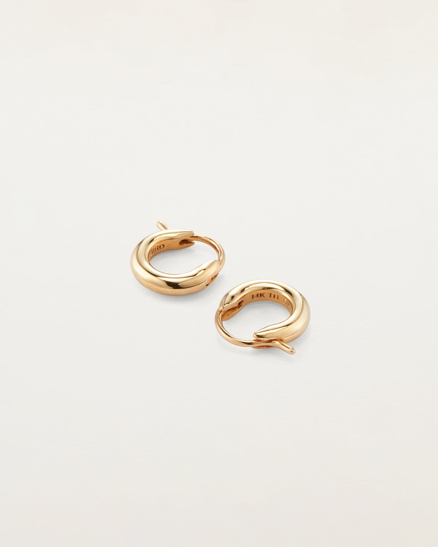 Single Monogram Stud Earring in Solid Gold - Tales In Gold