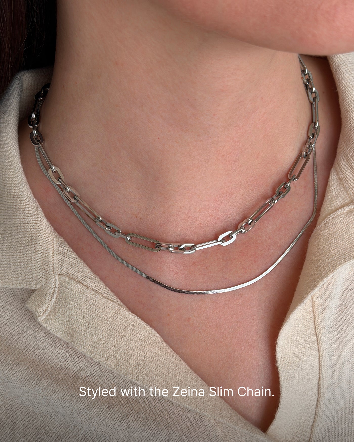 JENNY BIRD Waterproof Mercer Chain Silver Chain For Women