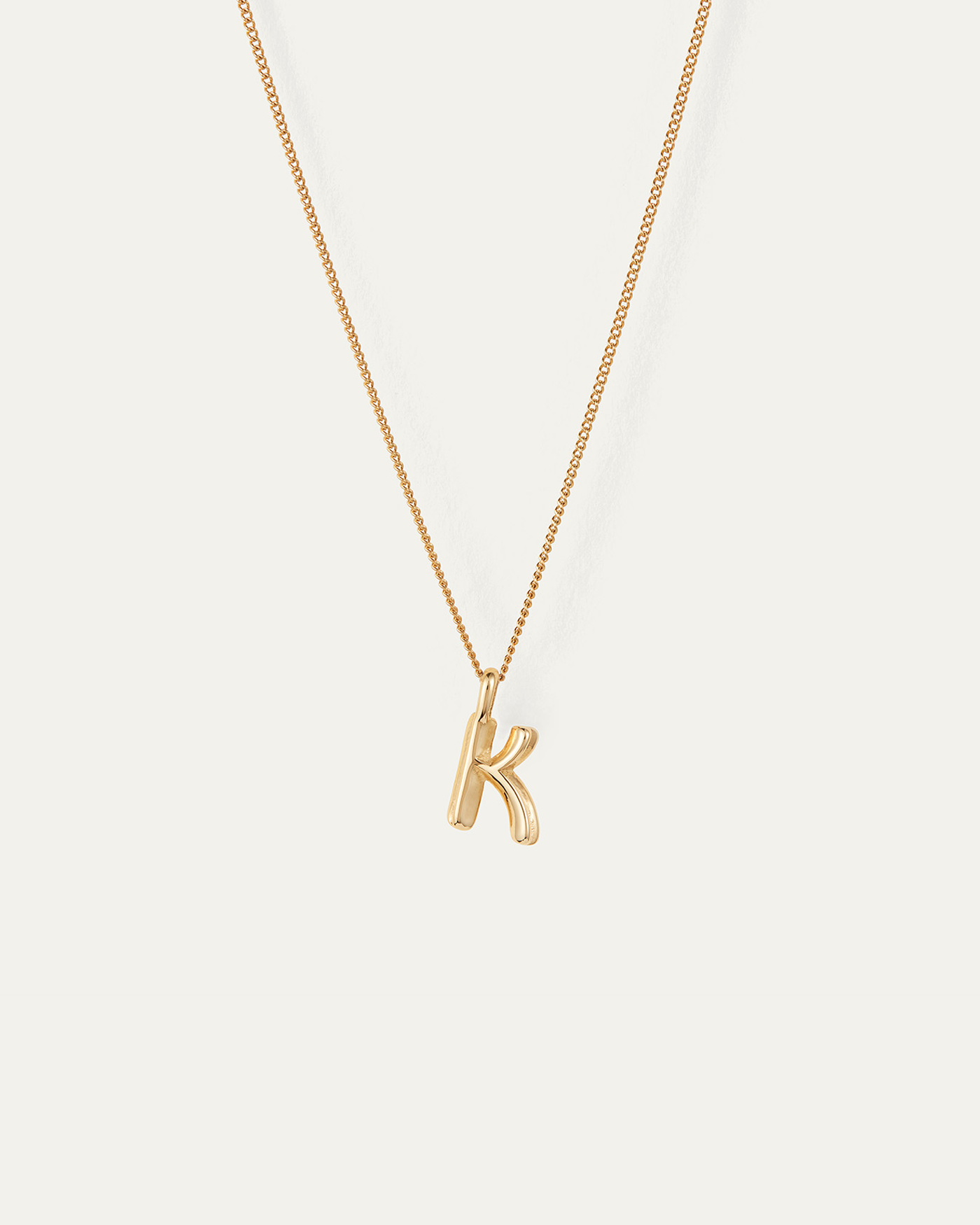 K monogram necklace deals