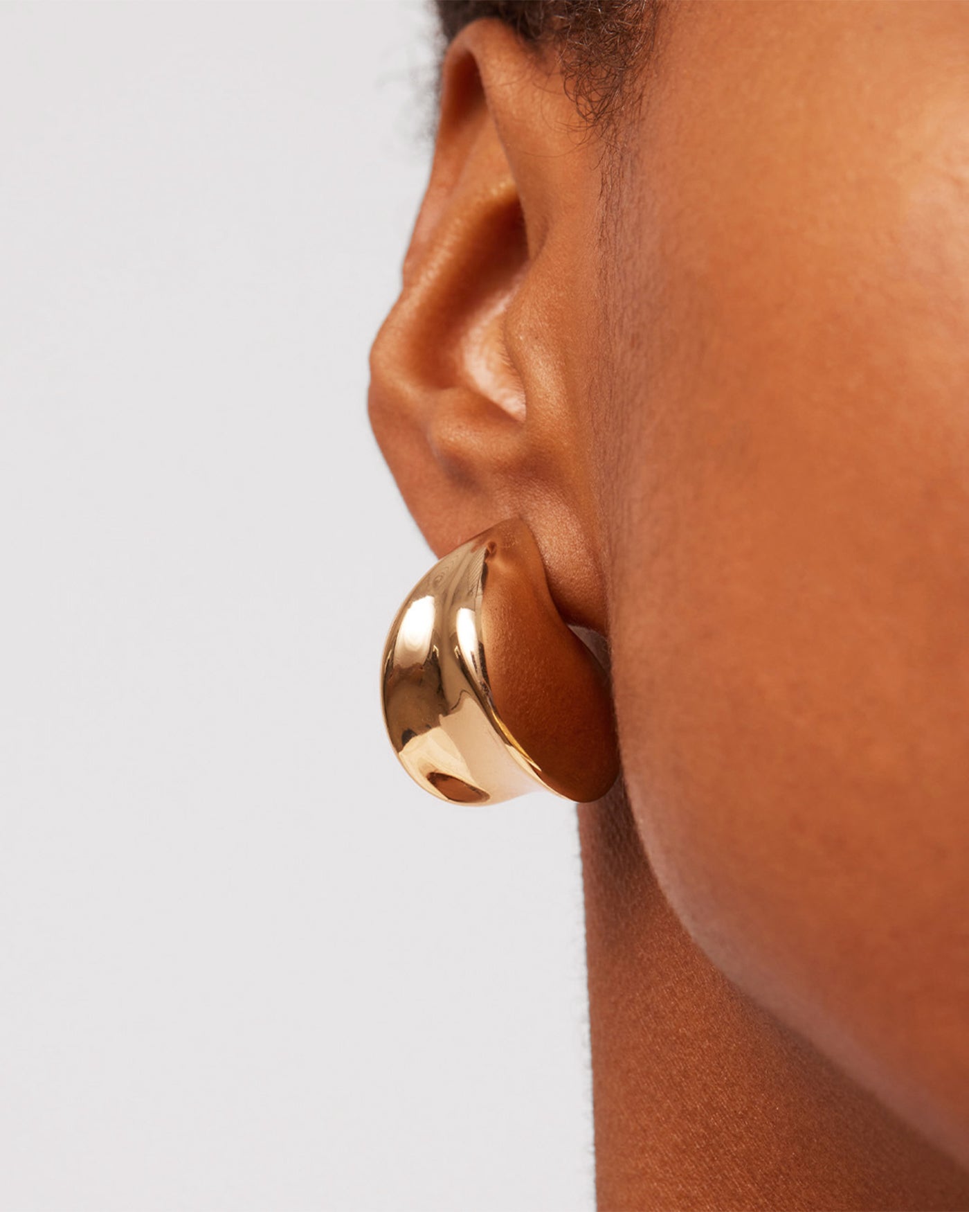 Jenny Bird Nouveaux Puff Gold Statement Earrings For Women