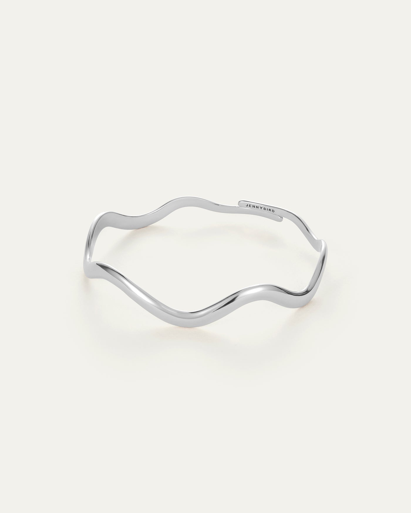 Ola Arm Cuff | Silver Squiggle Arm Cuff | JENNY BIRD