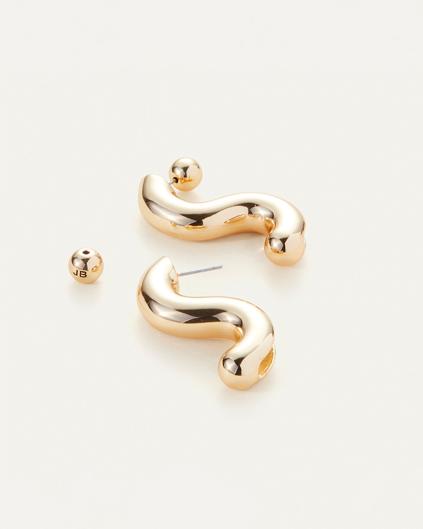 Gold Letter V Earrings Stud, Designer Gold V Earrings
