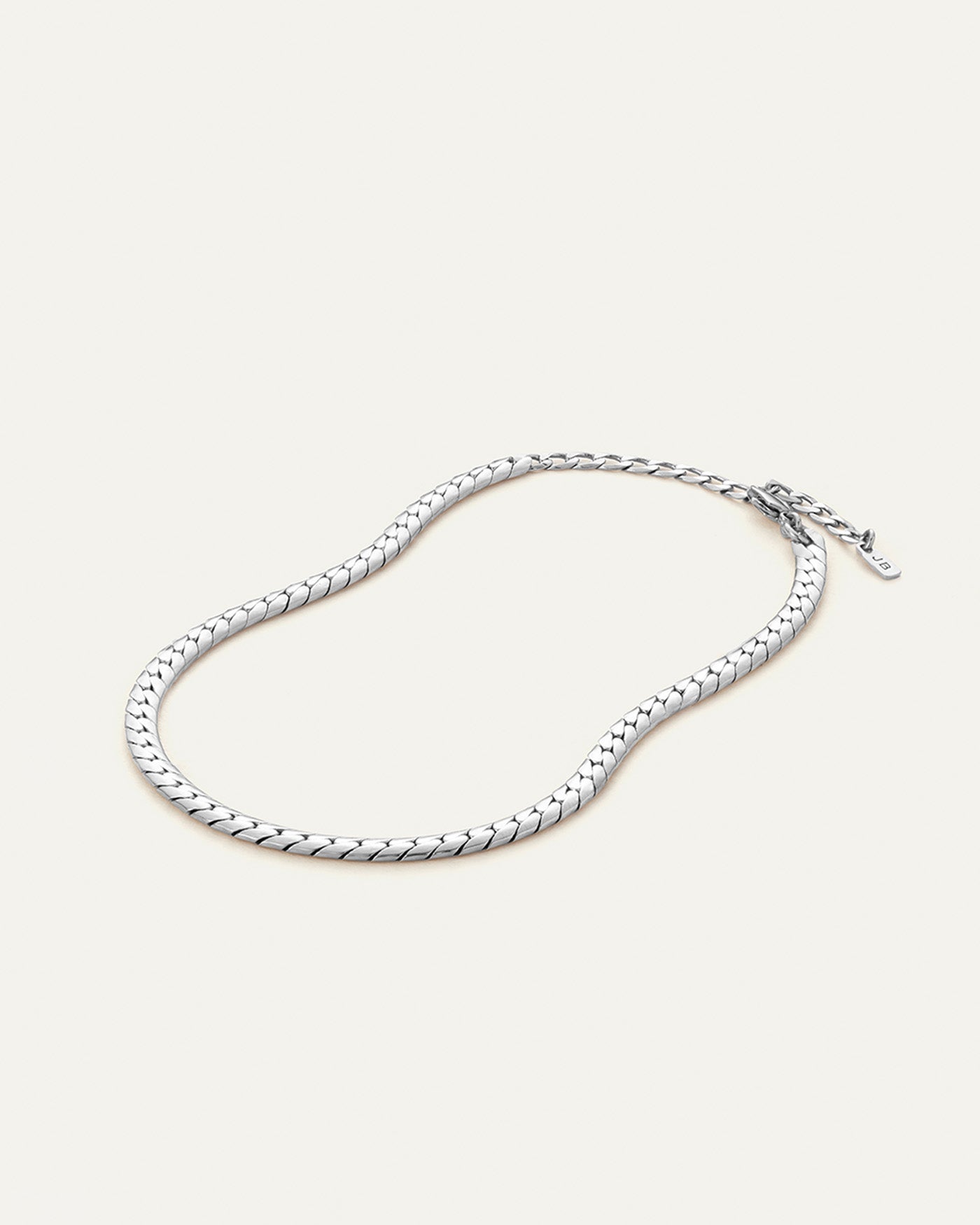 Priya Snake Chain Anklet Silver | JENNY BIRD