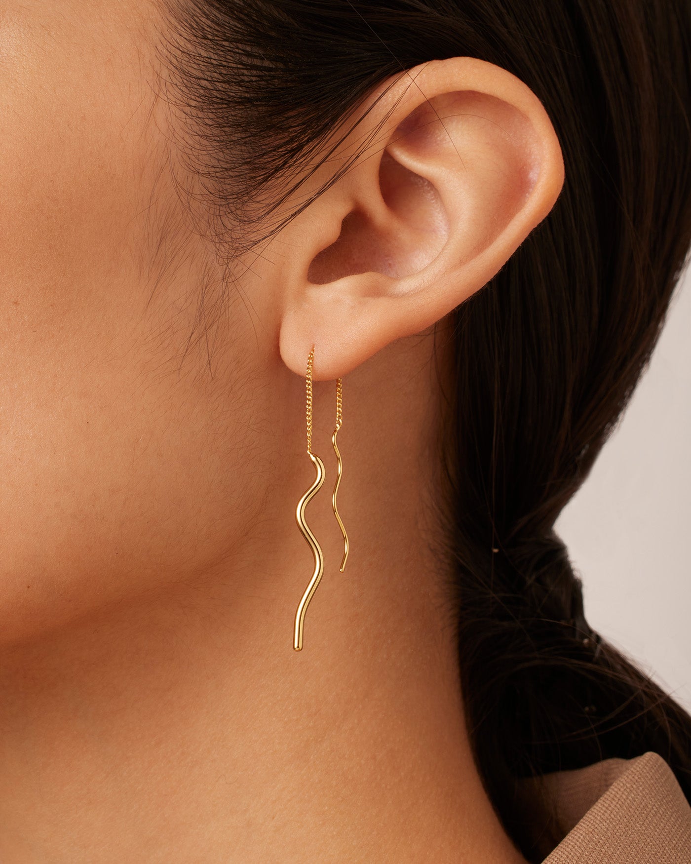 Squiggle Threader Earrings