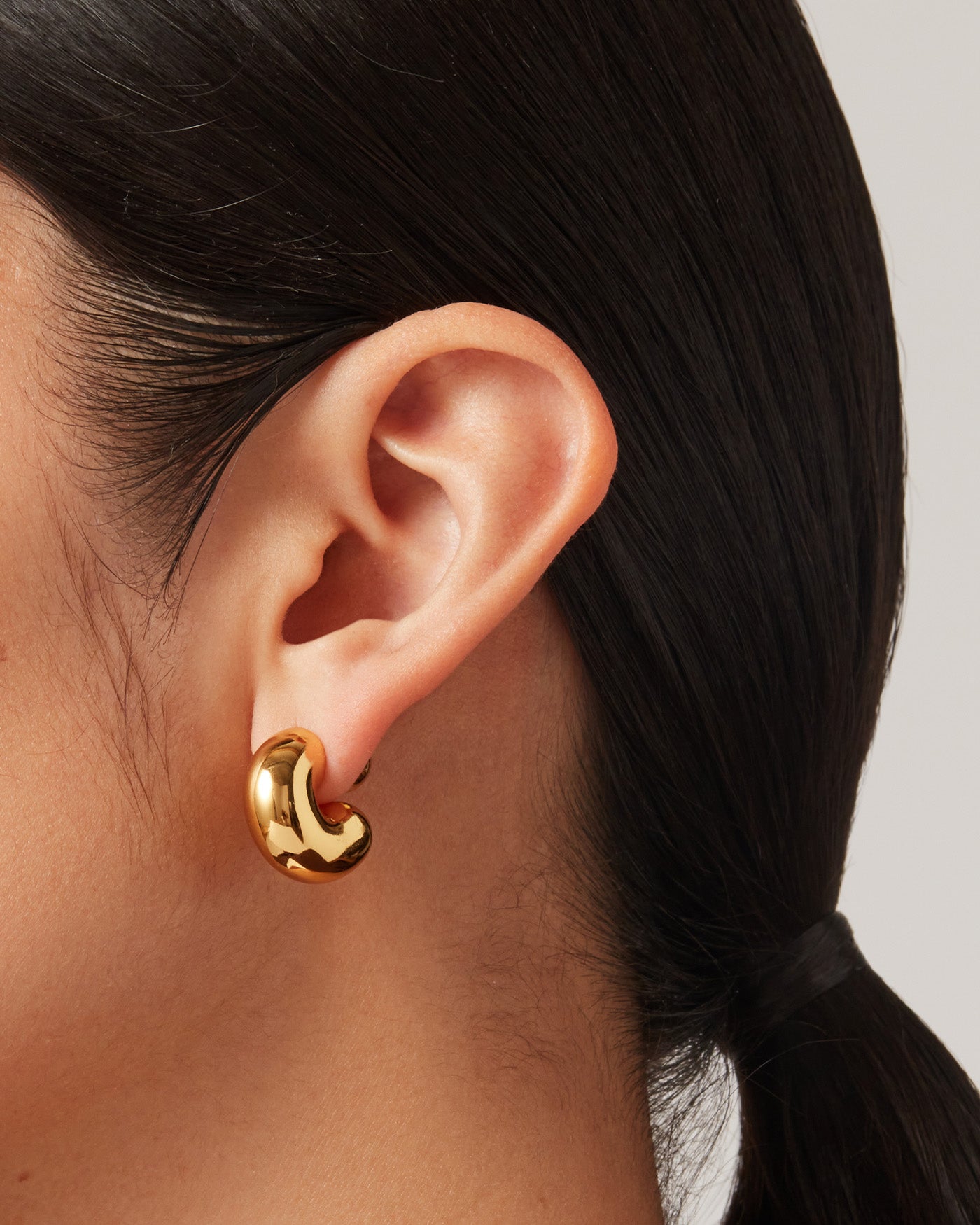 Jenny Bird Tome Medium Gold Hoop Earrings For Women