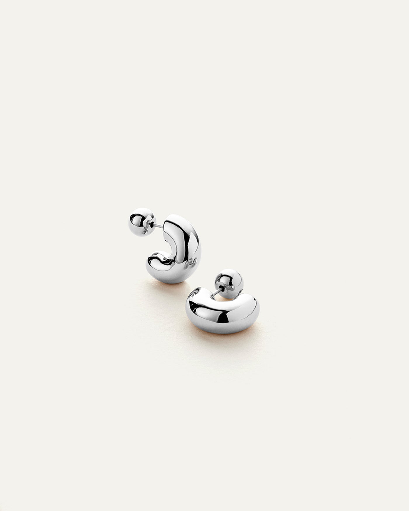 Jenny Bird Tome Small Silver Hoop Earrings For Women