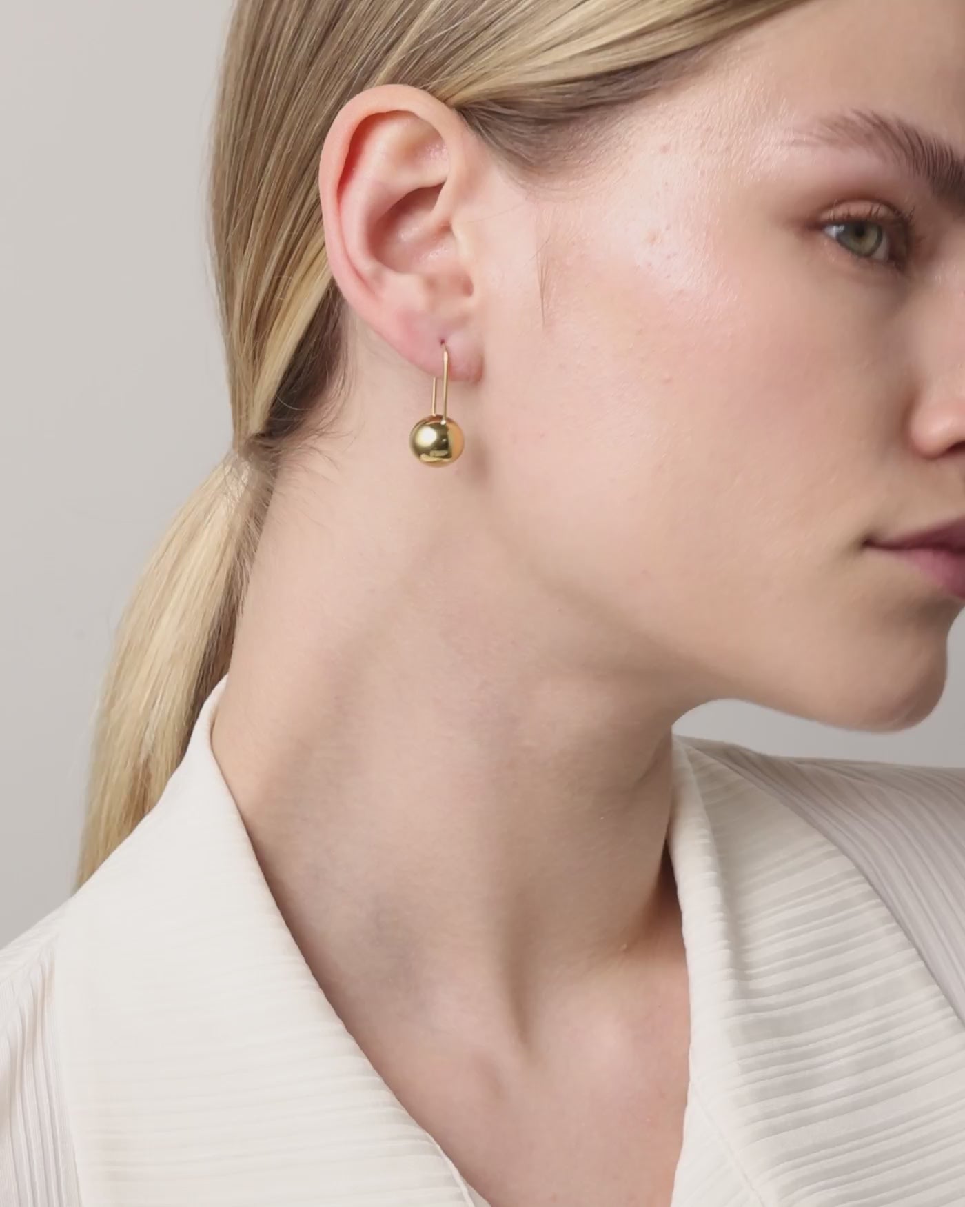 Jenny Bird Celeste Gold Hinged Drop Earrings For Women