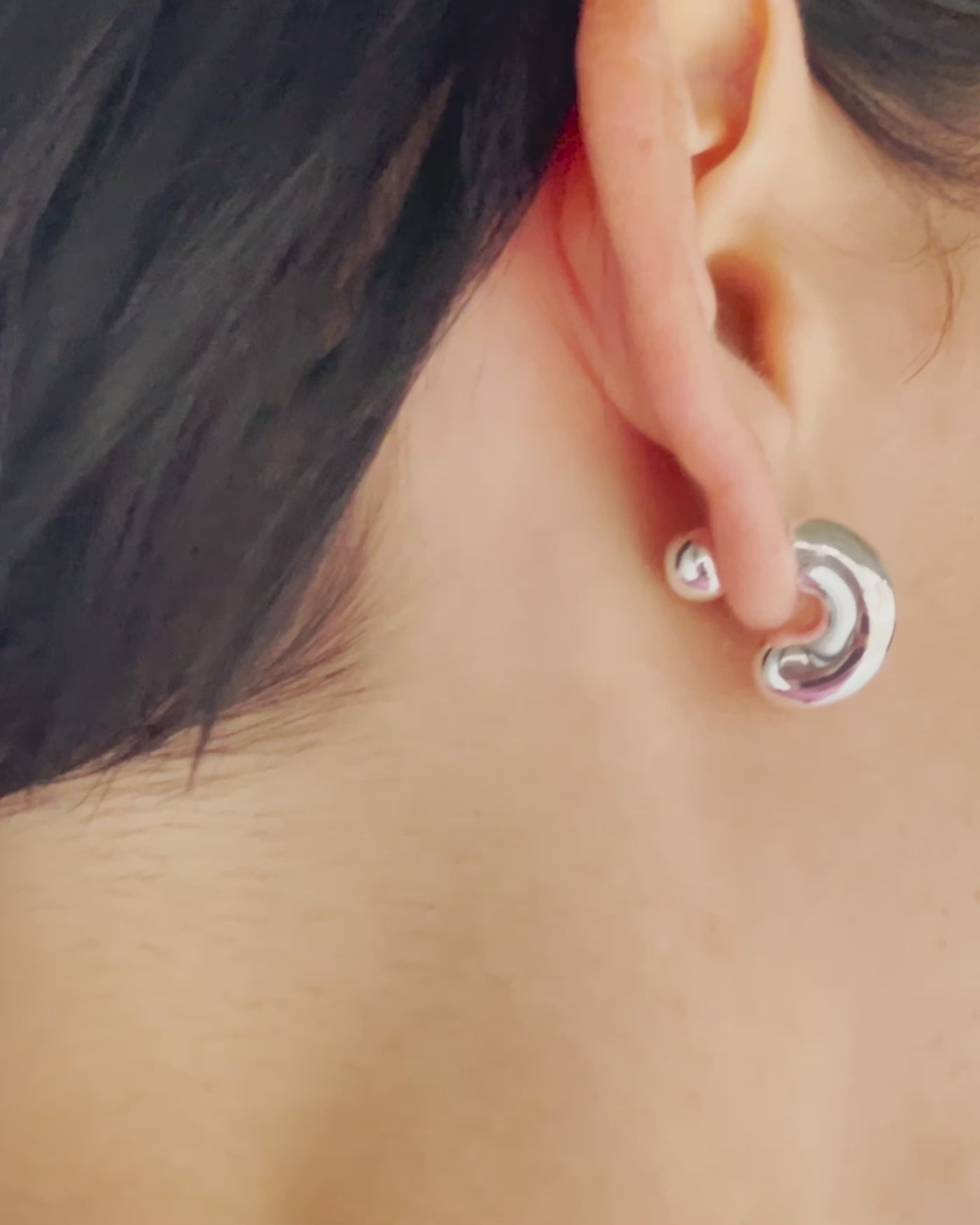 Jenny Bird Tome Small Silver Hoop Earrings For Women