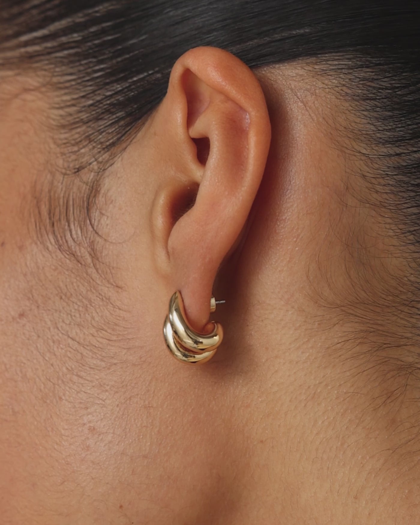 Jenny Bird Mini Florence Gold Huggie Hoop Earrings For Women