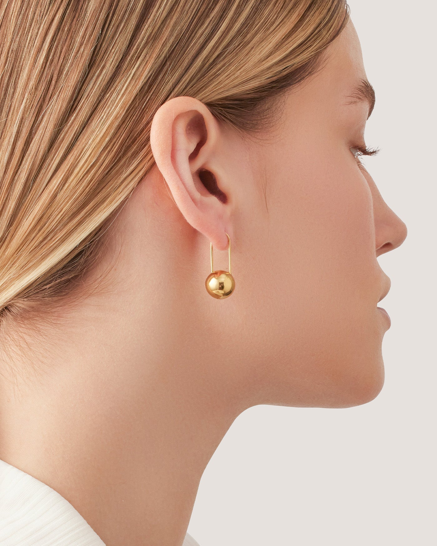 Jenny Bird Celeste Gold Hinged Drop Earrings For Women