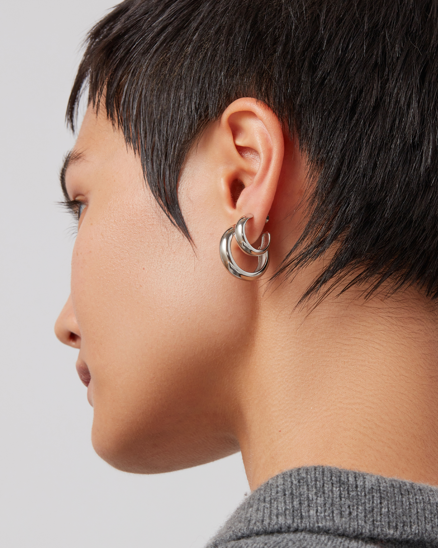 Staple Hoop Earrings - Small