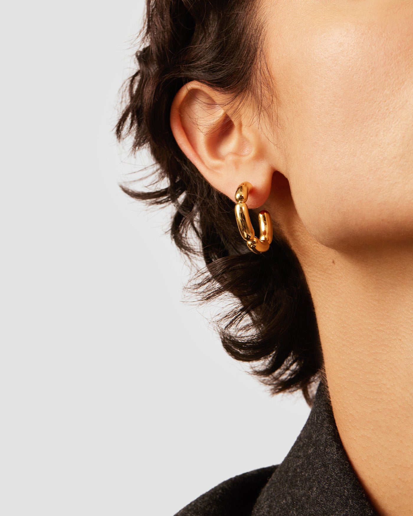 Jenny Bird Sylvie Hoop Earrings in Gold