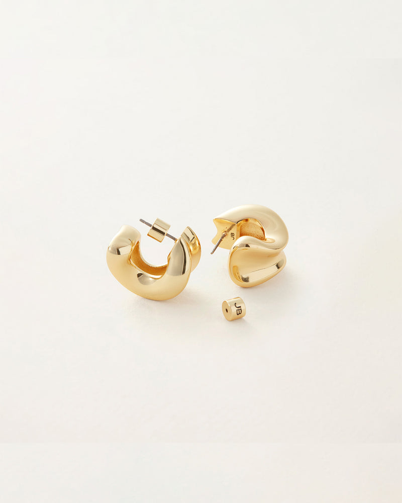 Chunky Doune Hoops Gold | JENNY BIRD