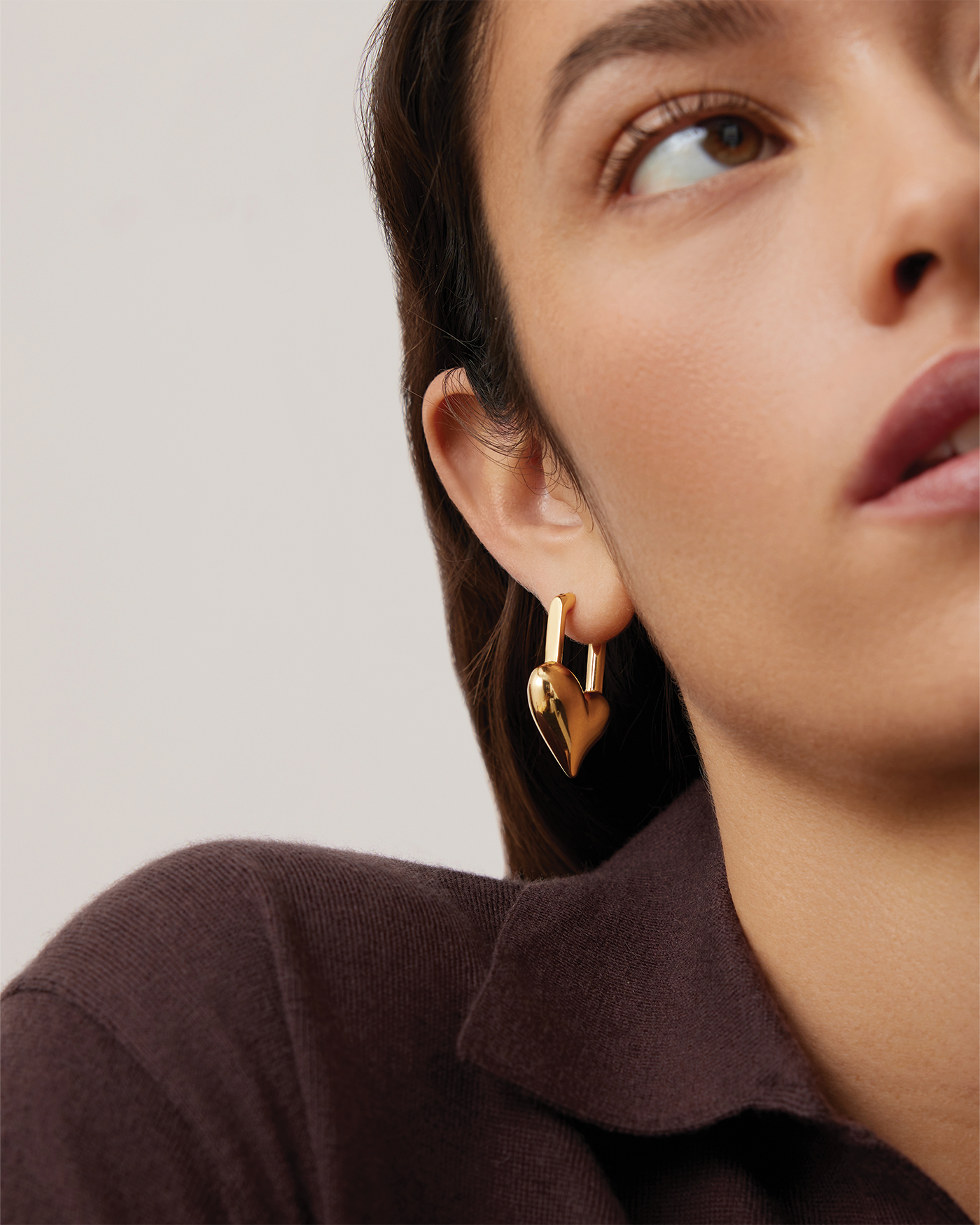 Padlock Heart Earrings