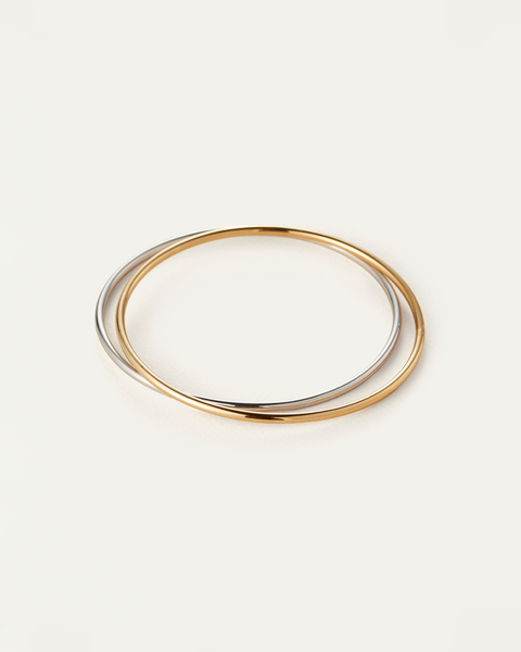 Dane Arm Cuff Set | Gold and Silver Bangle Bracelets | JENNY BIRD