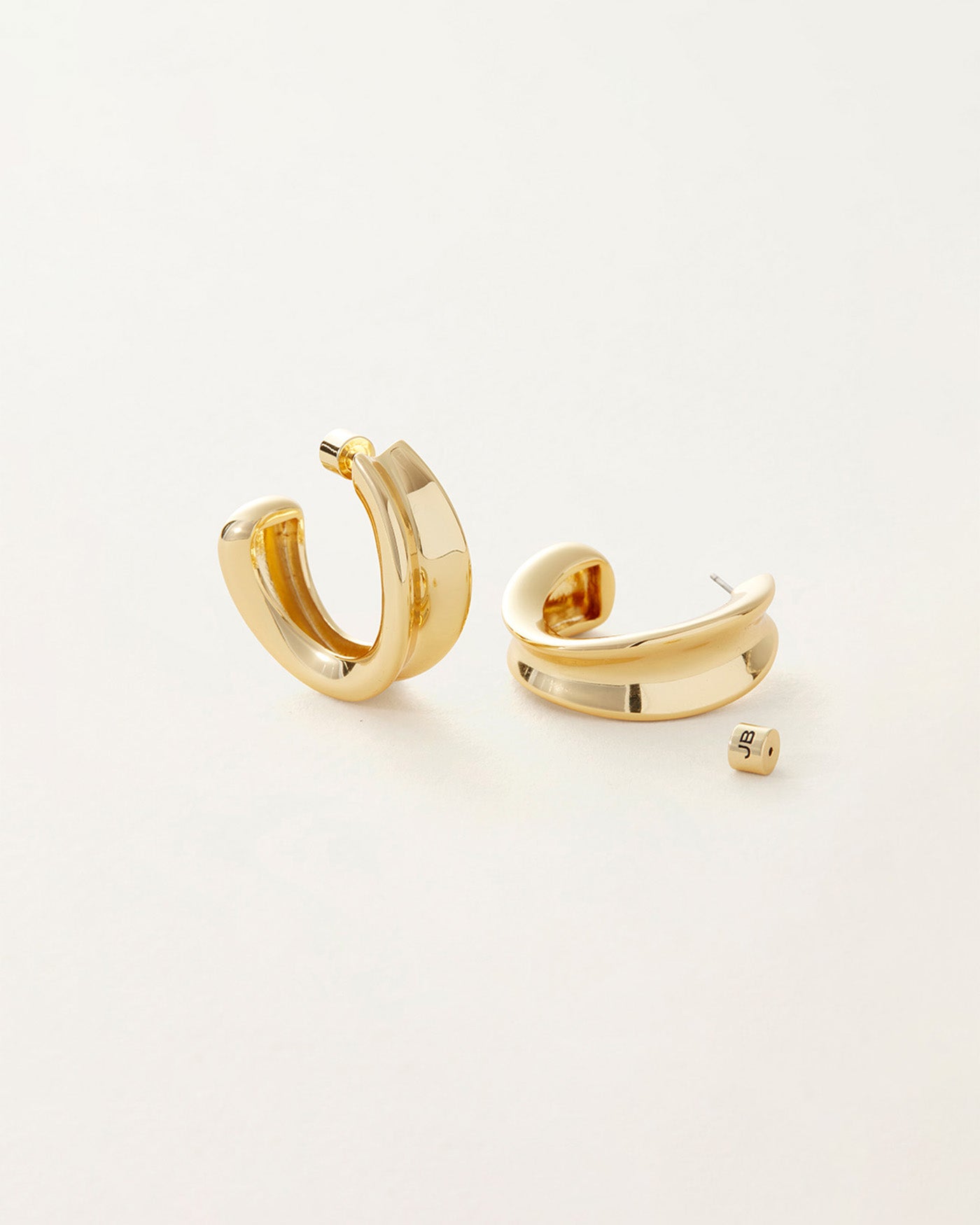 Attitude Thick Hoop Earrings in Gold | Hoops + Huggies | Uncommon James