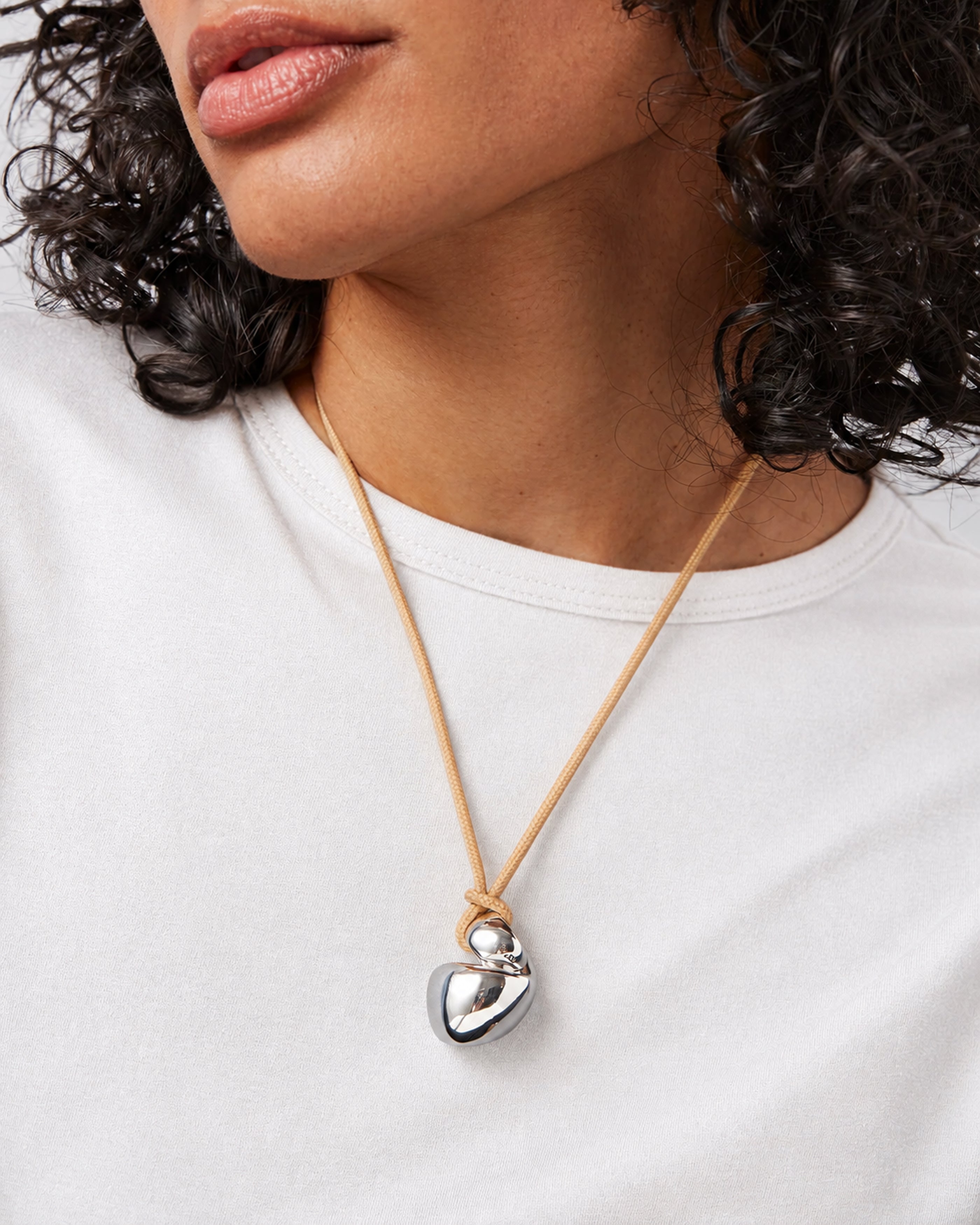 Estelle Rope Necklace - Silver | JENNY BIRD