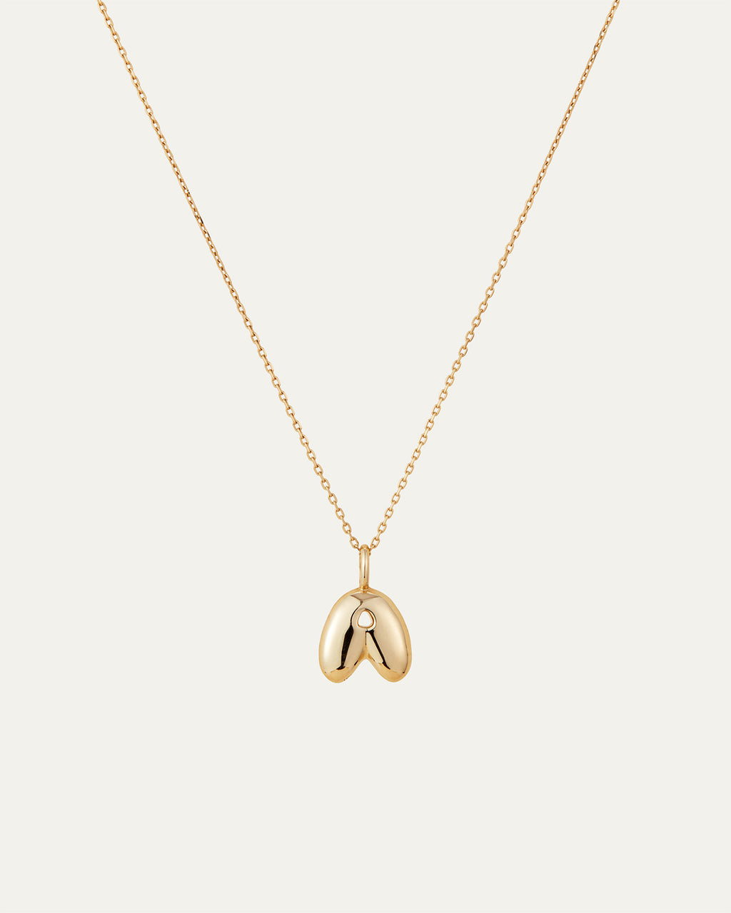 14K Bubble Letter Necklace
