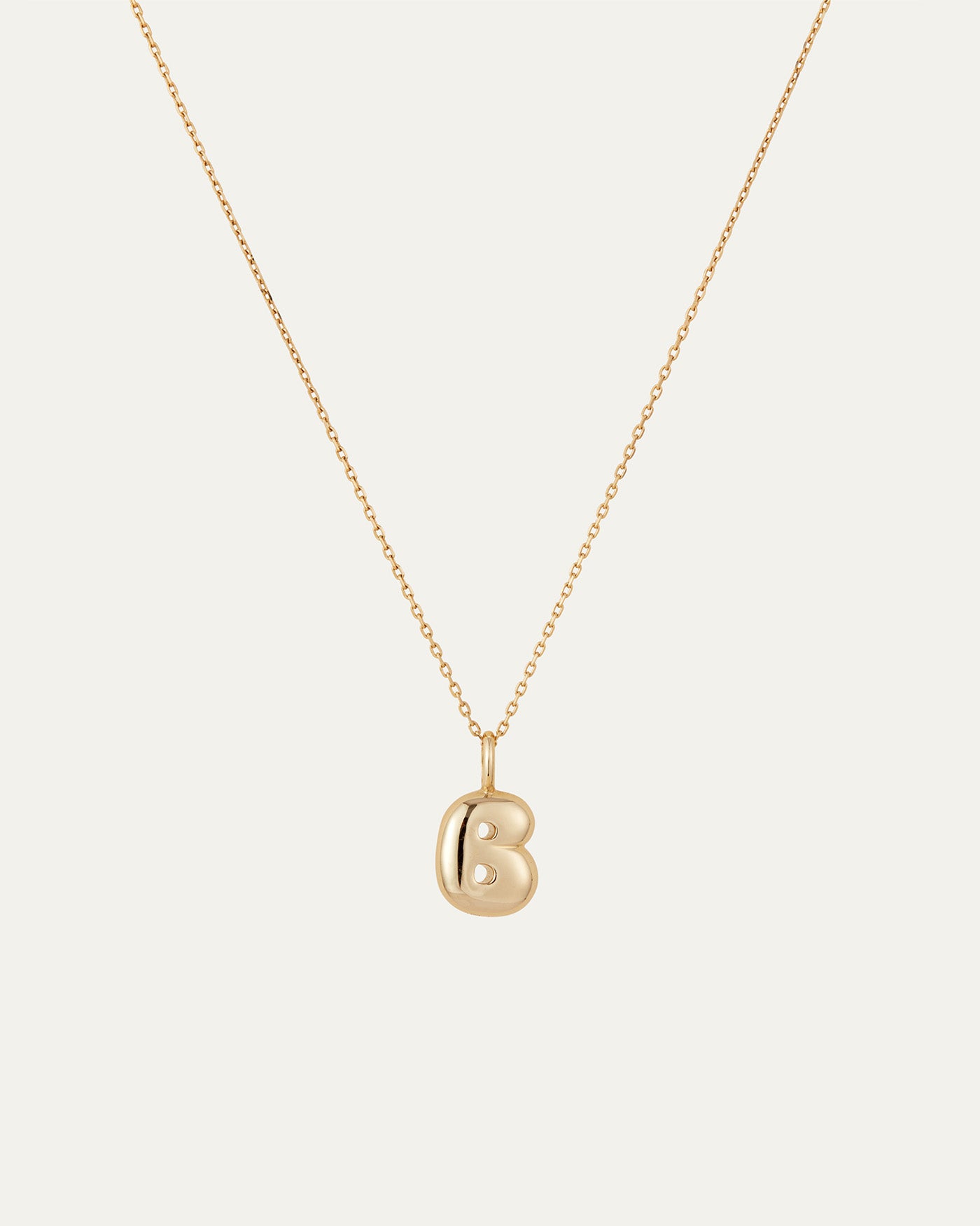 Chunky Gold Bamboo Initial Letter Necklace {18 and 20 inches} – The Cord  Gallery
