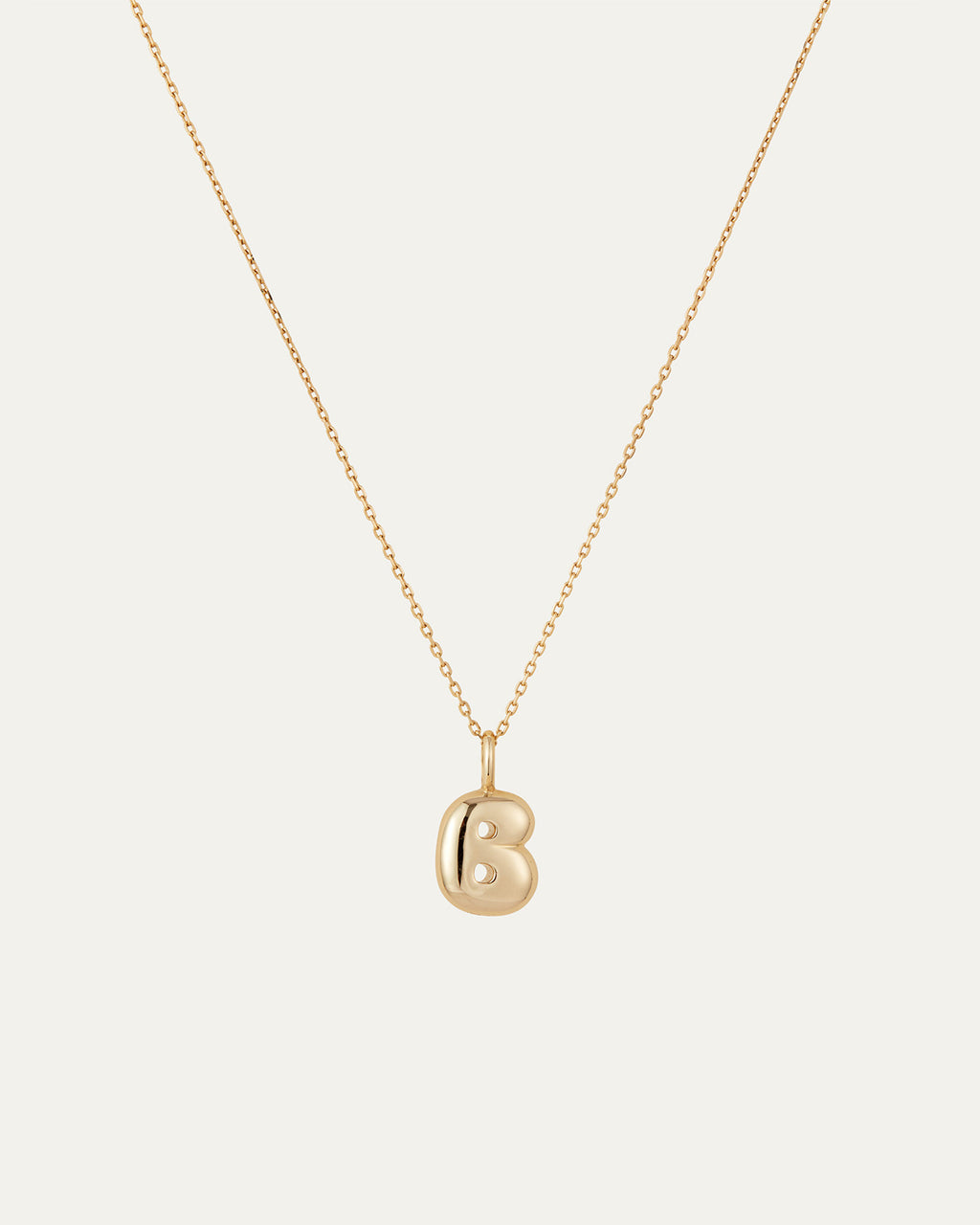 14K Bubble Letter Necklace B