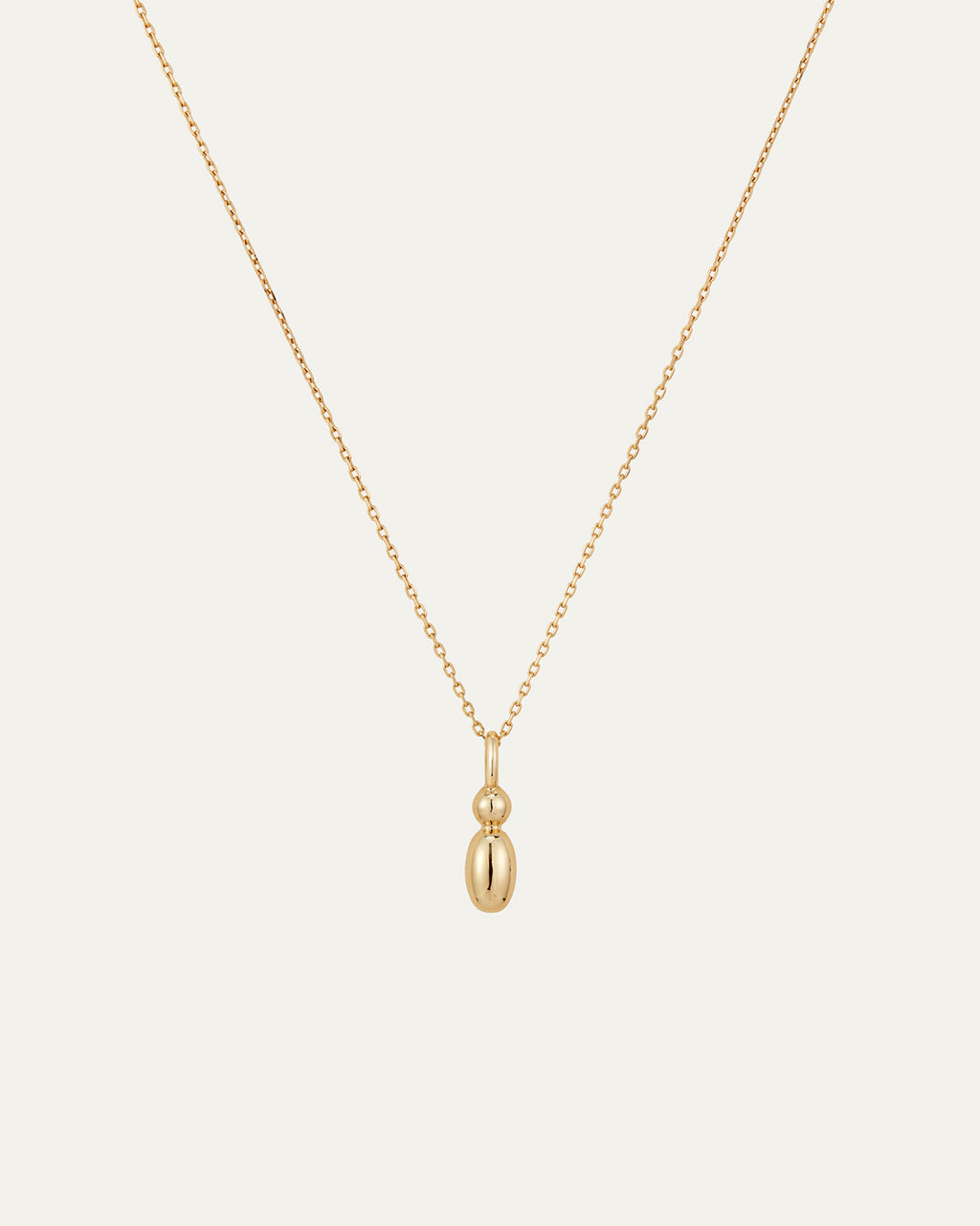 14K Bubble Letter Necklace I