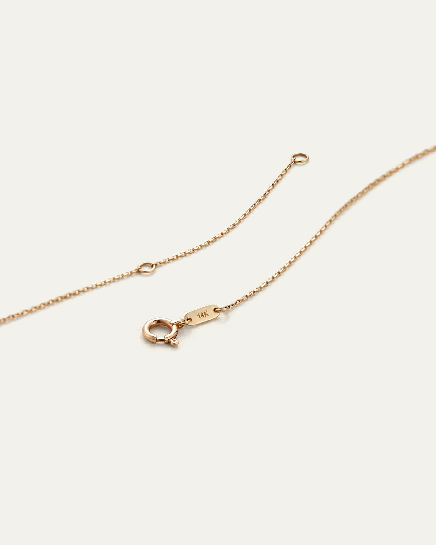 14K Gold Bubble Letter Necklace - I