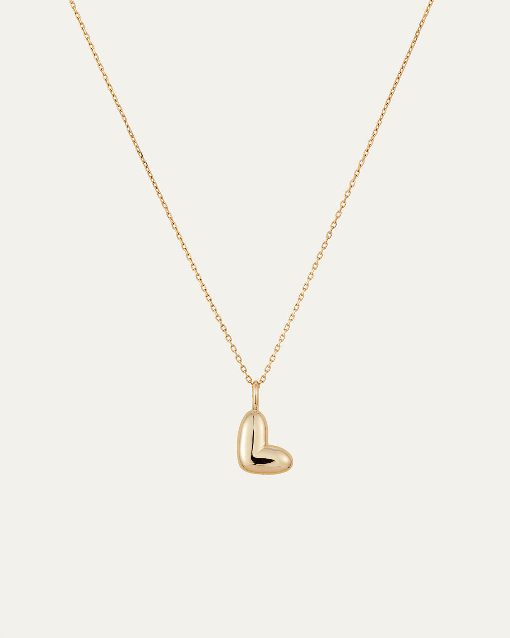 14K Bubble Letter Necklace L
