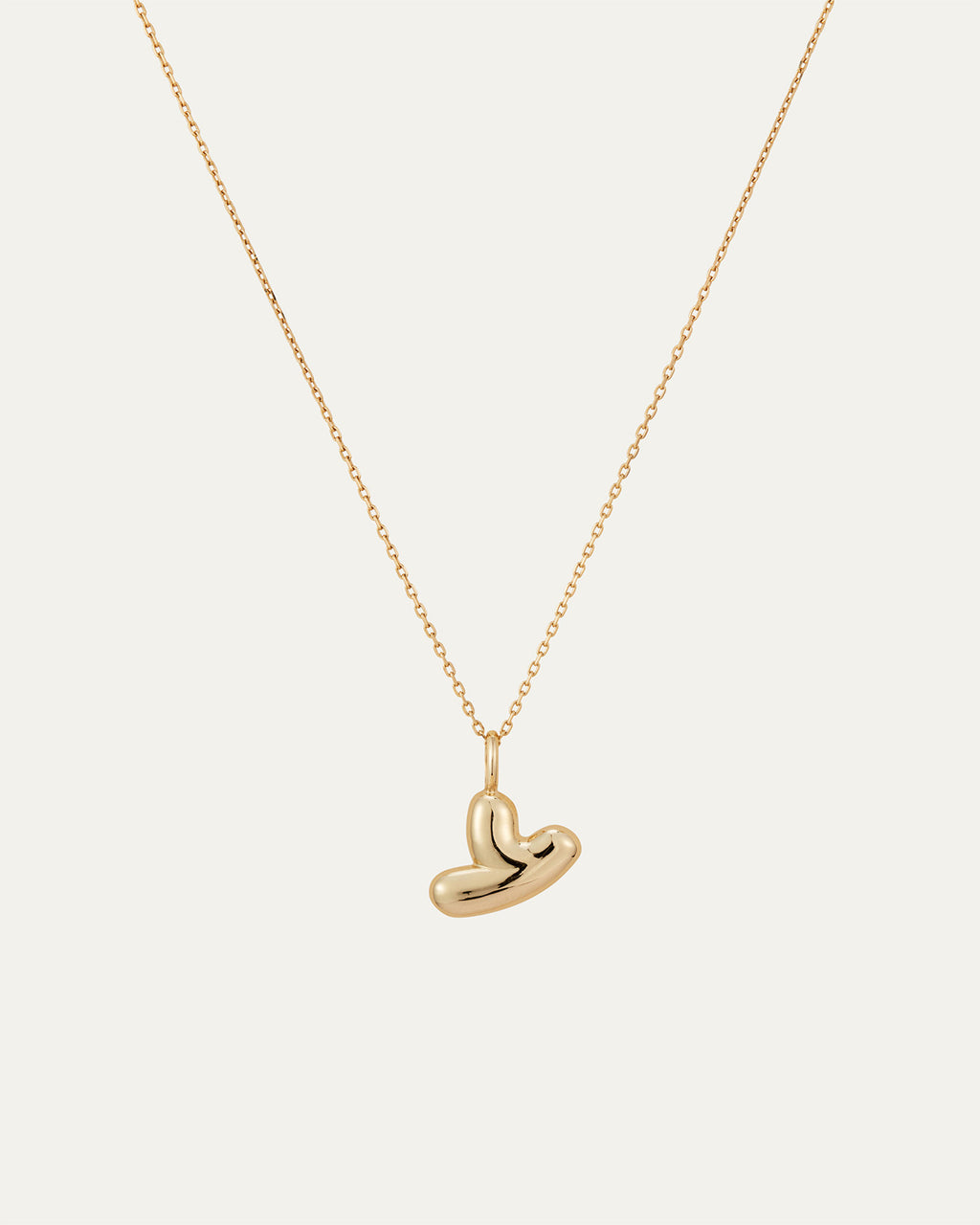 14K Bubble Letter Necklace Y
