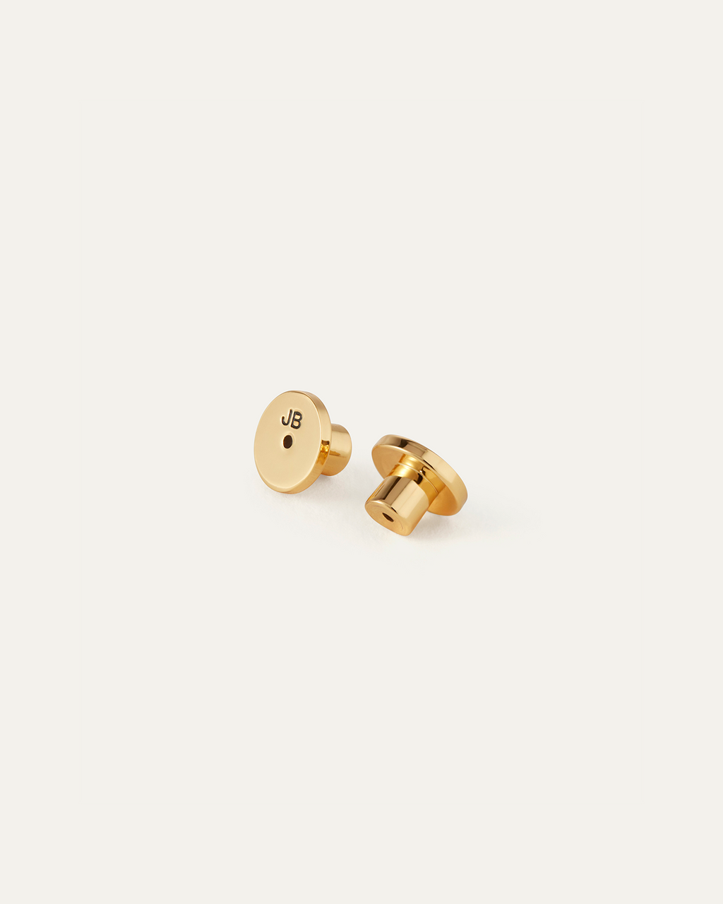 Gold Flat Disc Earring Backs | Secure Earring Backs | JENNY BIRD