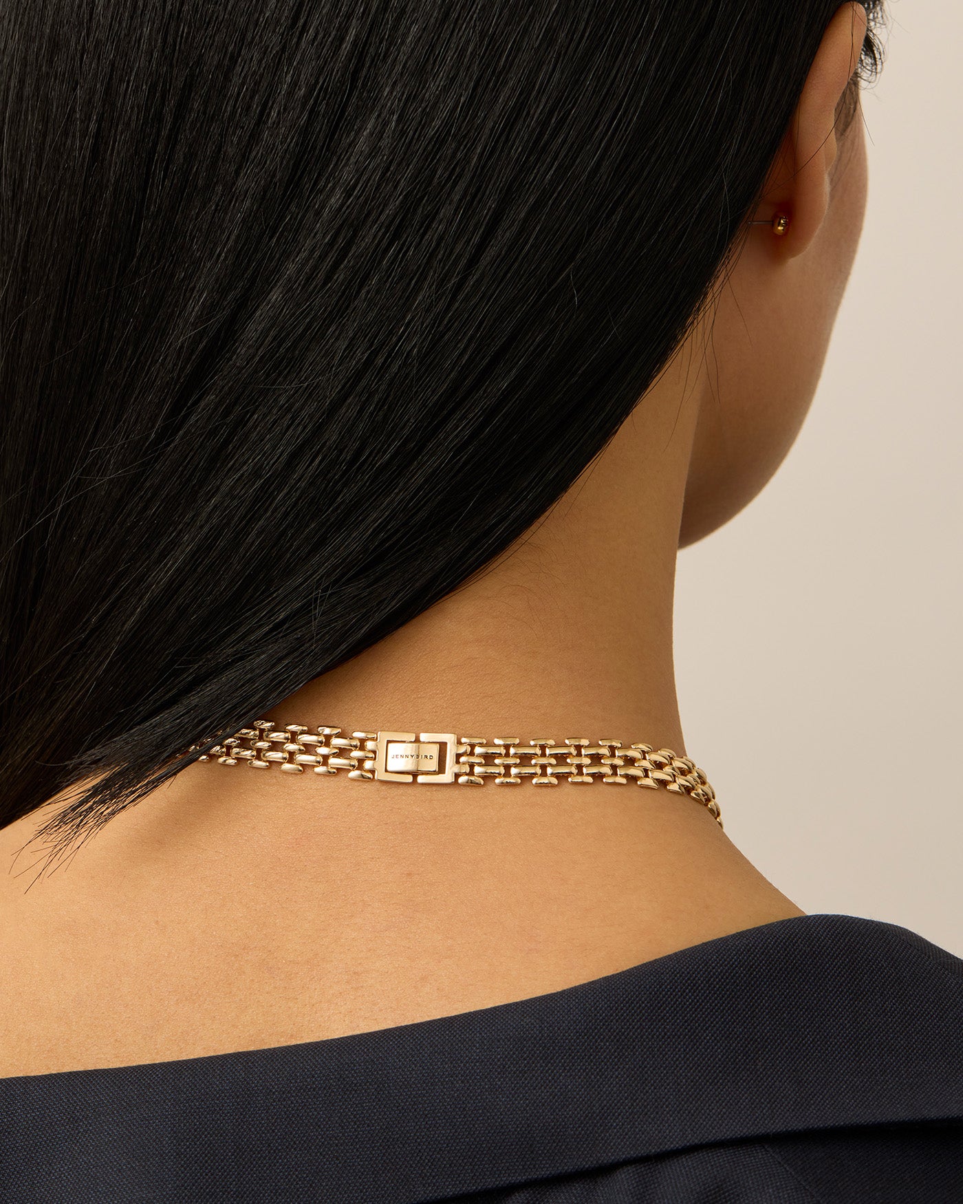 Florence Choker Necklace with Hexagon Charms